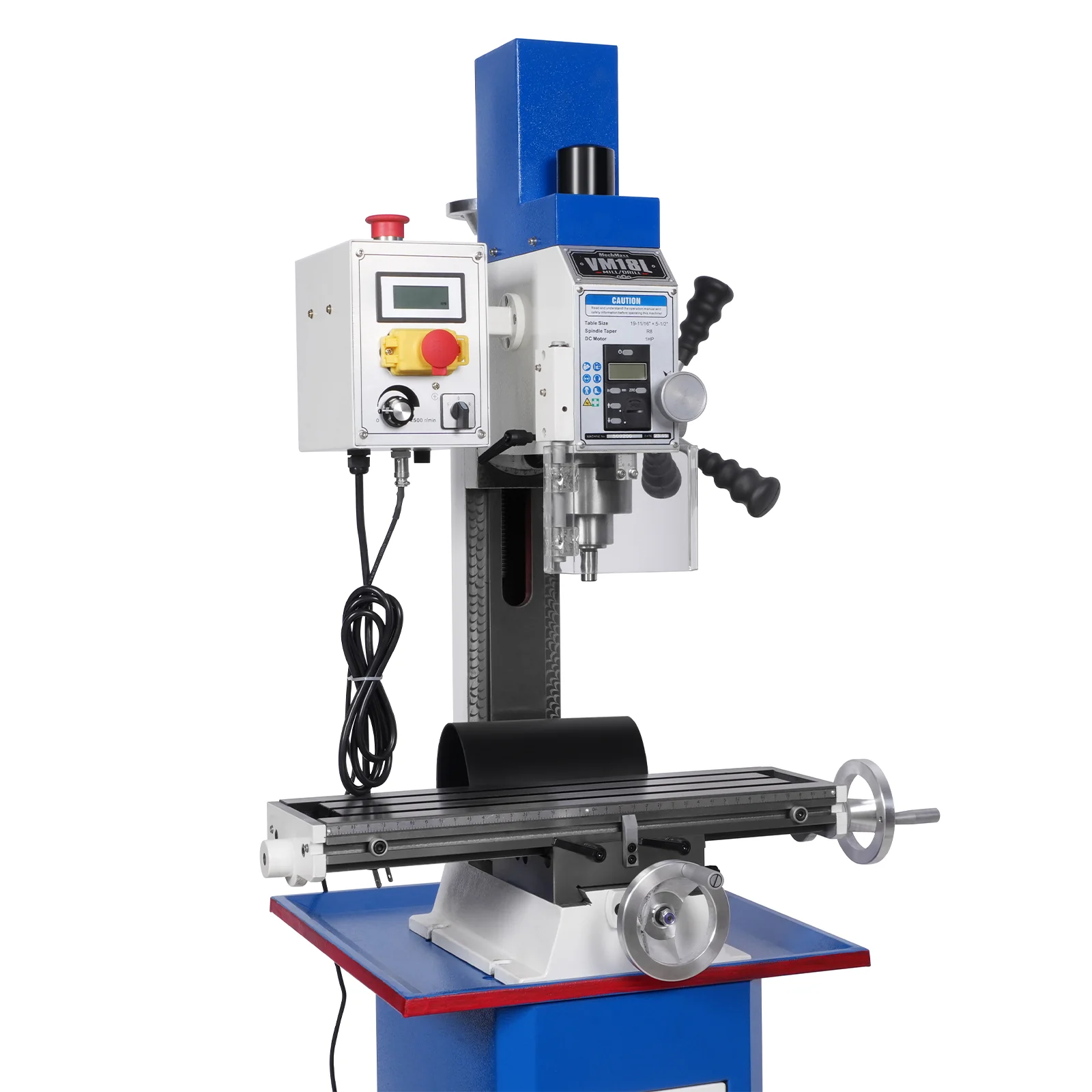 6"x20'' Benchtop Mill Drill Machine, Variable Speed, R8 Spindle, 1 HP, 110V, Brushless Motor Compact Milling Drilling Tool for Garage Shop - Image 14