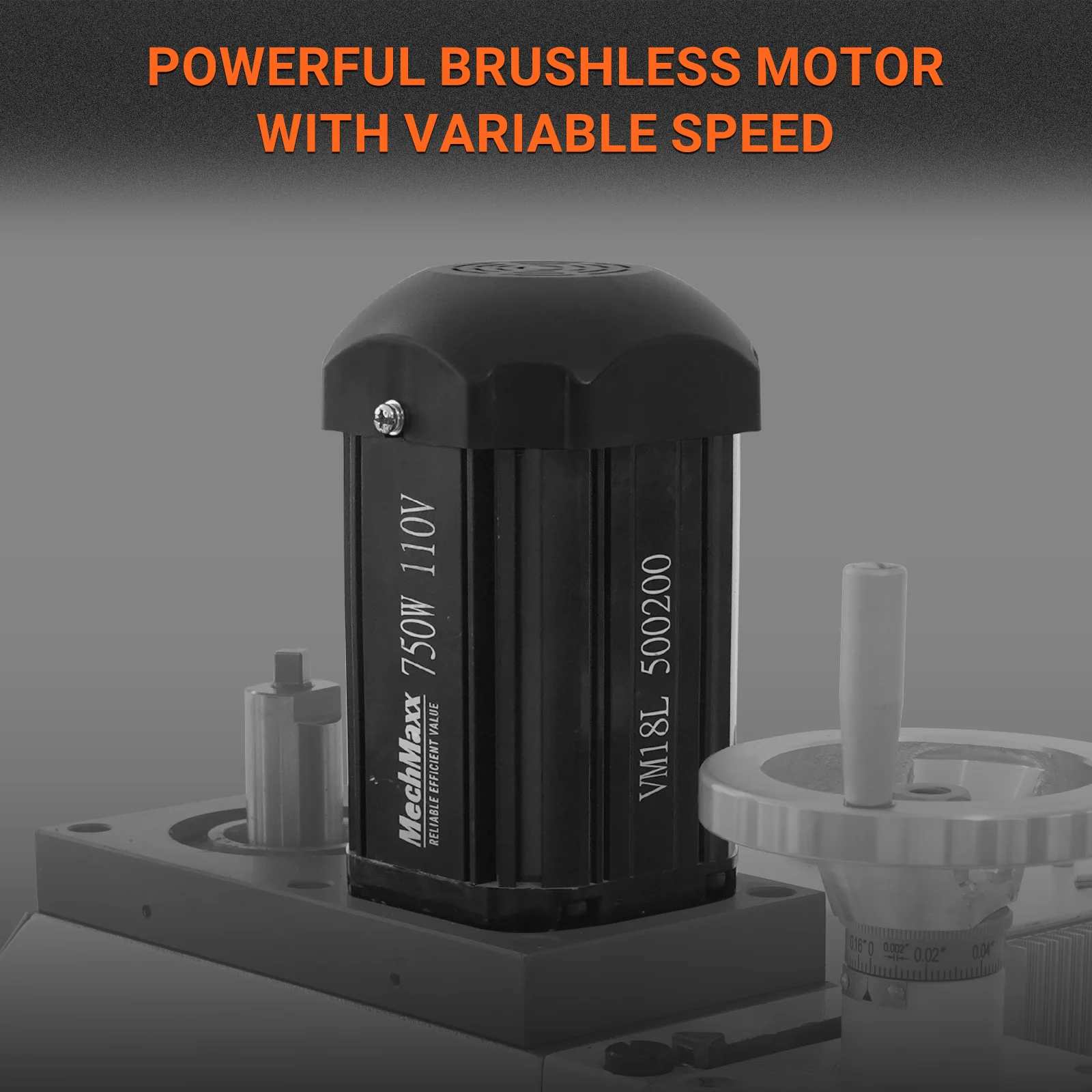 6"x20'' Benchtop Mill Drill Machine, Variable Speed, R8 Spindle, 1 HP, 110V, Brushless Motor Compact Milling Drilling Tool for Garage Shop - Image 5