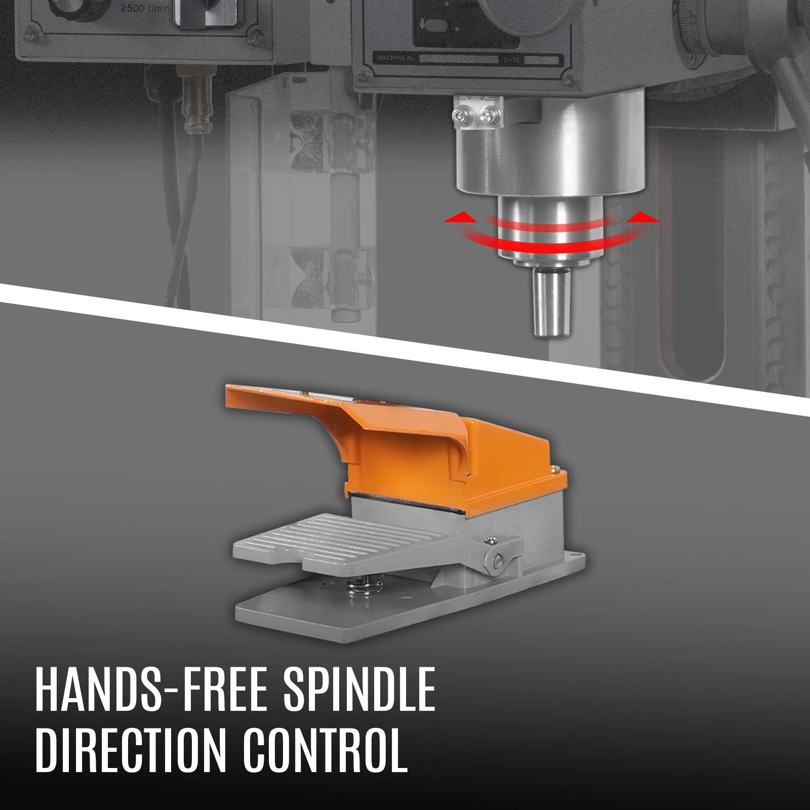 6"x20'' Benchtop Mill Drill Machine, Variable Speed, R8 Spindle, 1 HP, 110V, Brushless Motor Compact Milling Drilling Tool for Garage Shop - Image 6