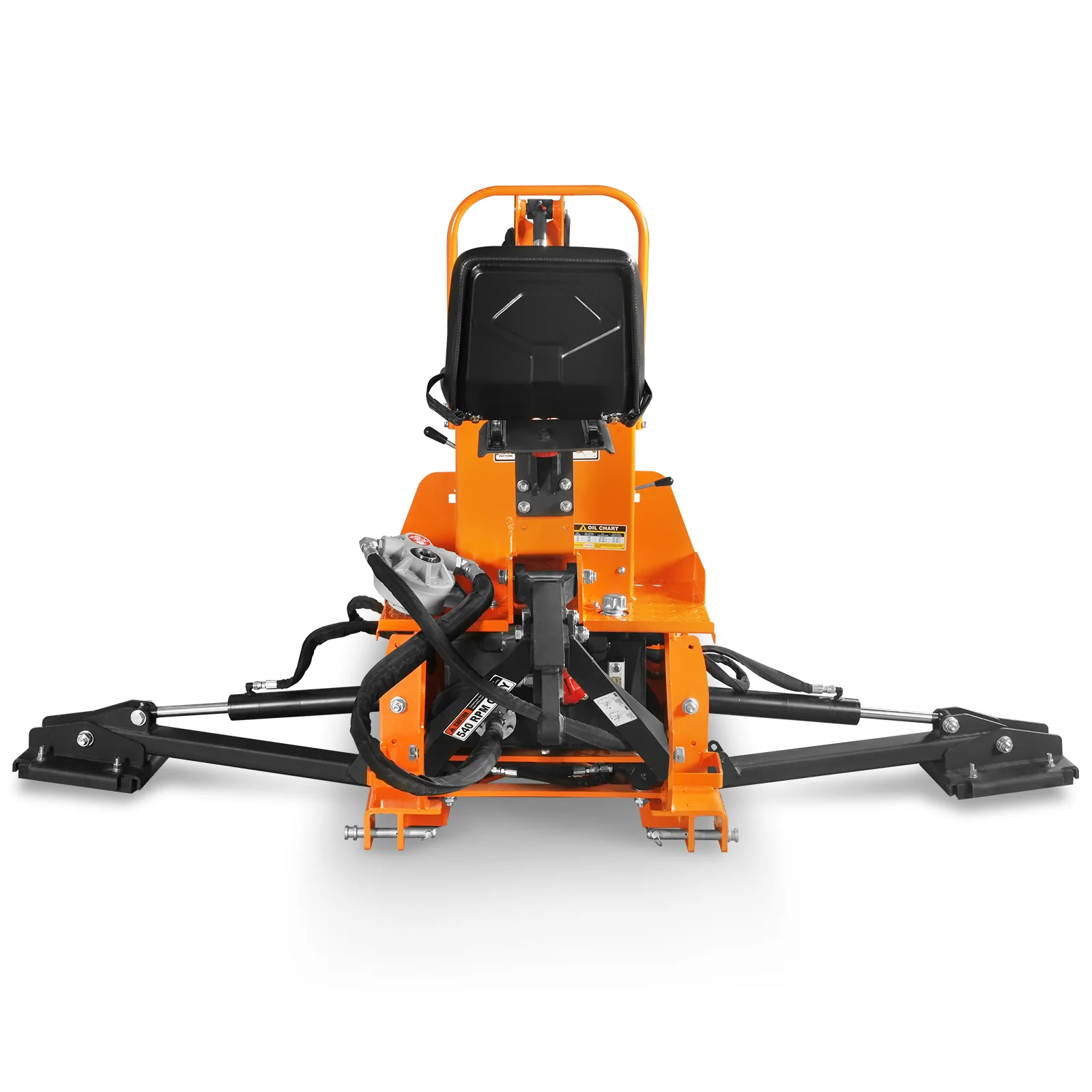 7' Tractor Backhoe Attachment with Hydraulic Thumb,  12" Bucket,  ISO/SAE Switchable Controls,  Self-Contained Hydraulic System,  3 Point Hitch Cat.1,  15-50 HP,  BH660H - Image 29