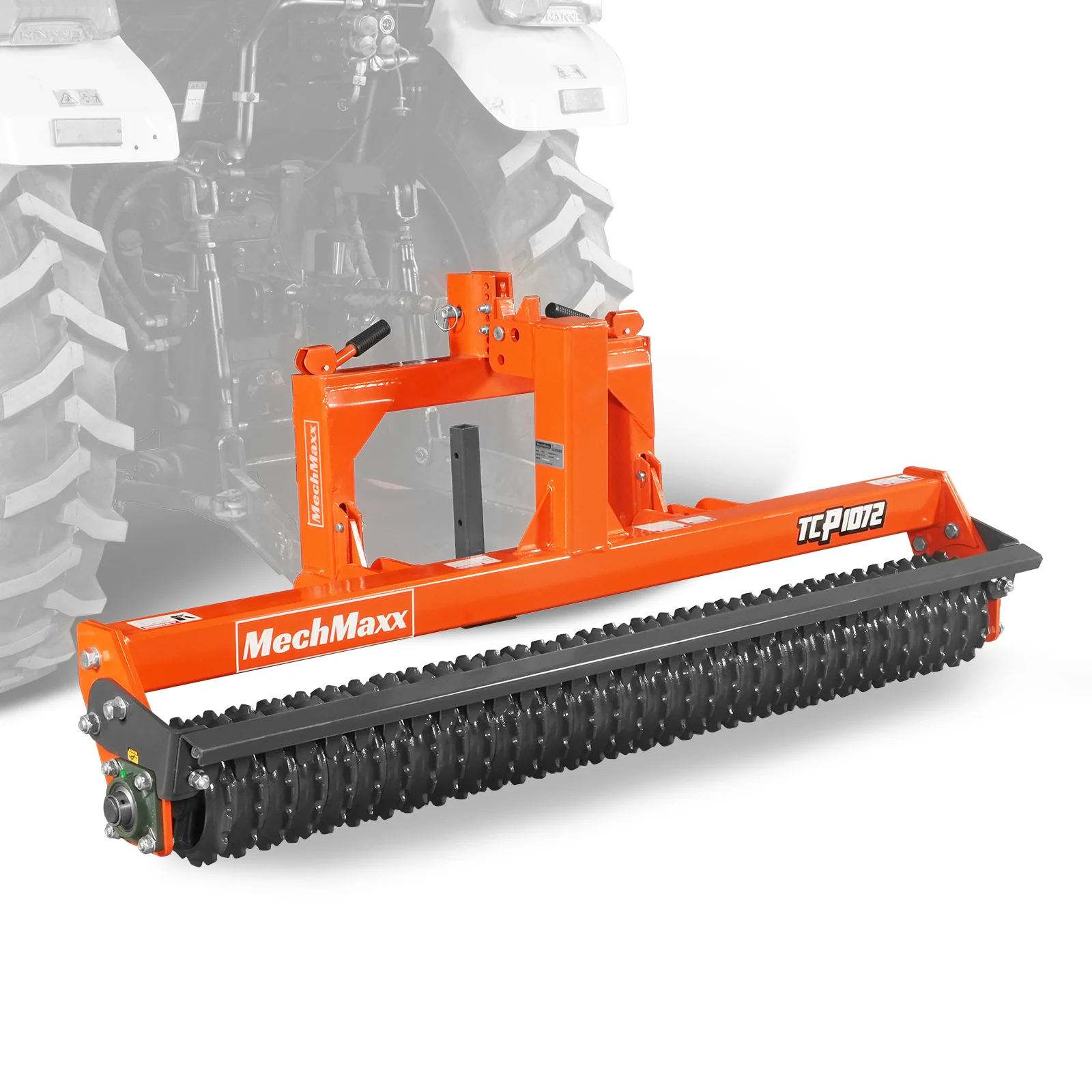 72" Cultipacker with 32 Ductile Iron Wheels,  Scraper Bar Included,  Category 1 and 2,  3 Point Hitch Tractor Attachment,  TCP1072 - Image 7