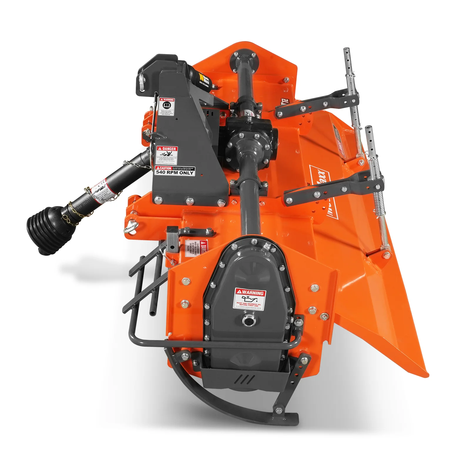 72 in Rotary Tiller, 3 Point Hitch Cat.1 & 2, Gear Drive, PTO Shaft Included with Slip Clutch, 35-70 HP, MRT72 - Image 27