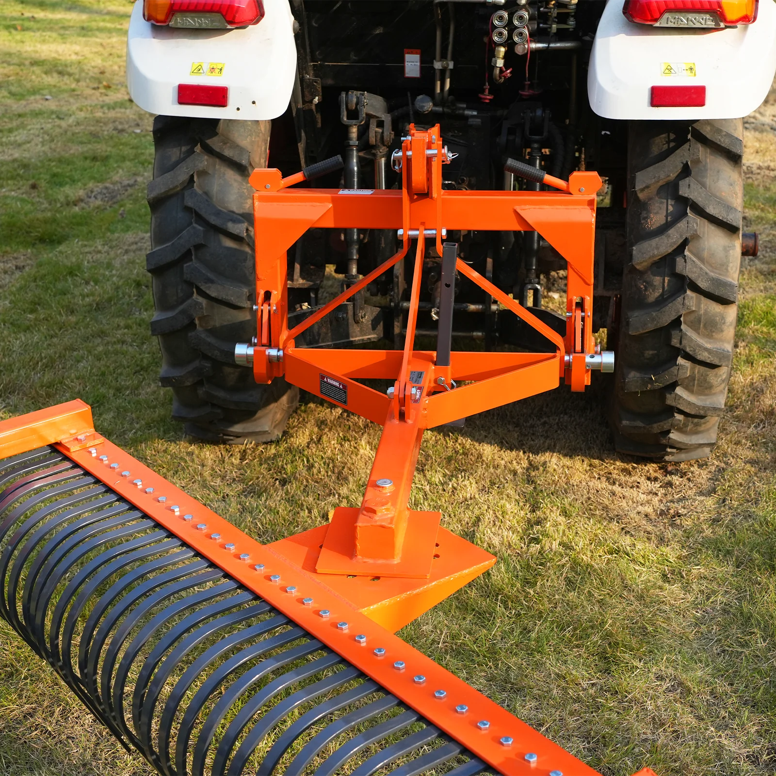 72" Landscape Rake with 36 Tines 3 Point Hitch Tractor Attachment,  LR72 - Image 10