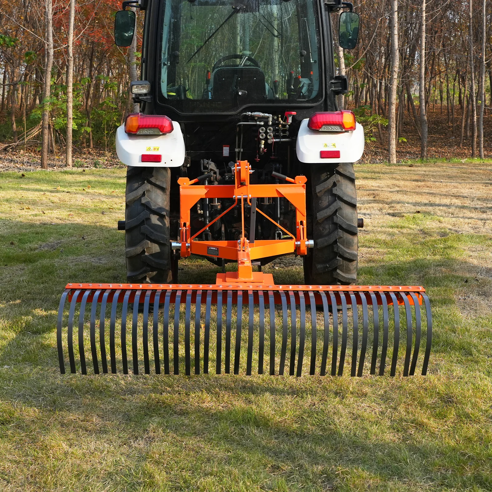 72" Landscape Rake with 36 Tines 3 Point Hitch Tractor Attachment,  LR72 - Image 3