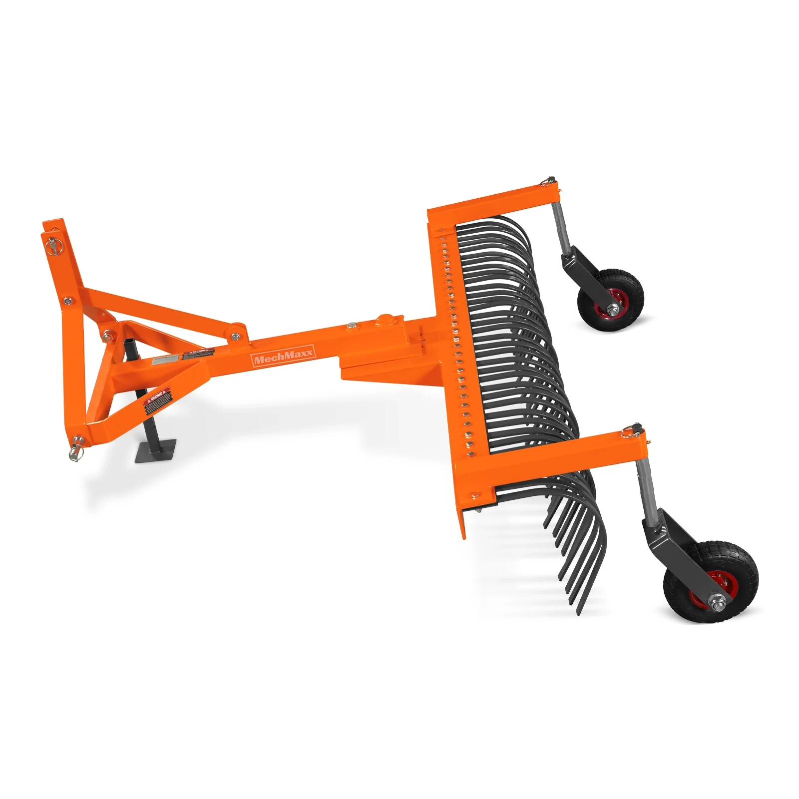 72" Landscape Rake with Bolt-On Wheels & 36 Tines 3 Point Hitch Tractor Attachment, LR72W - Image 18