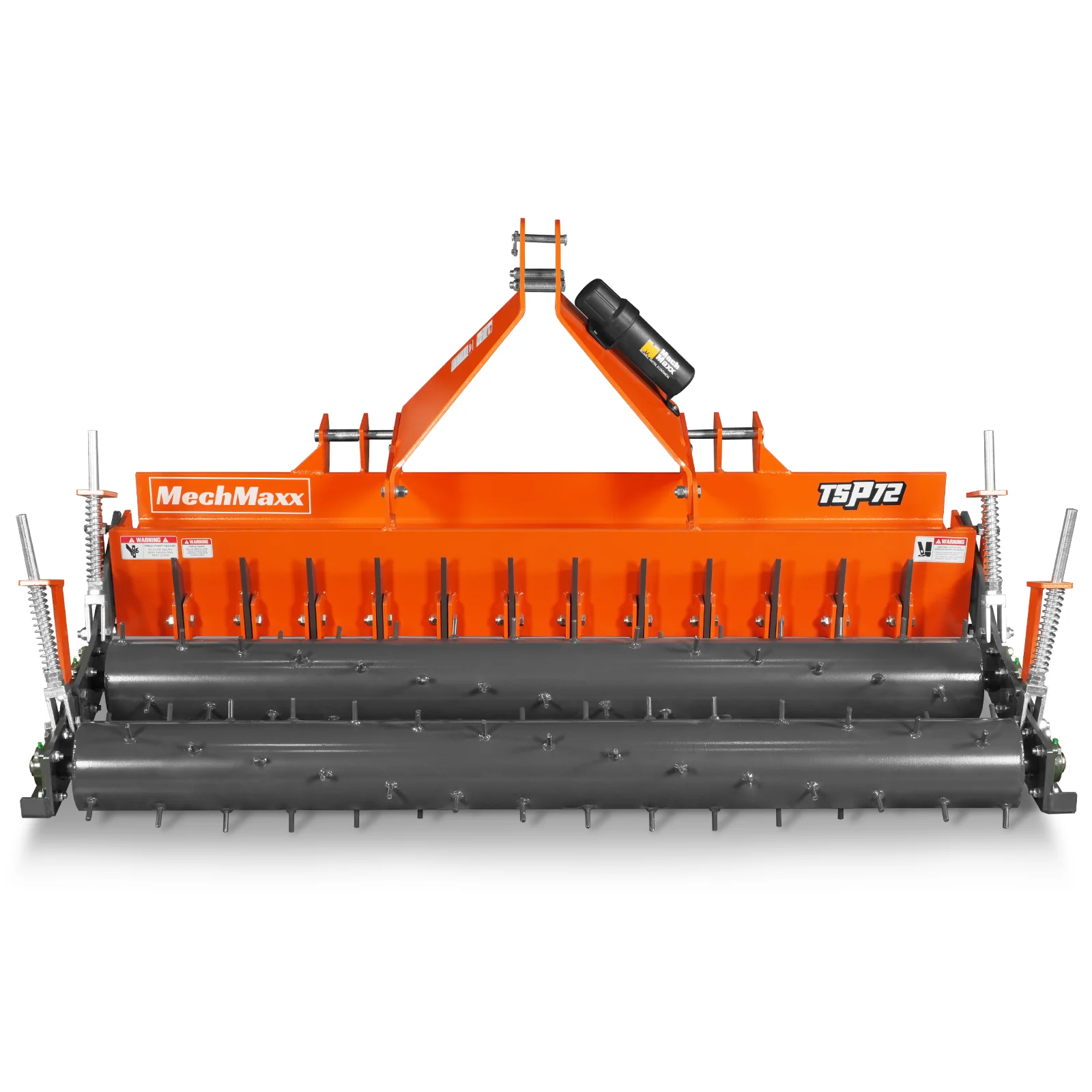 72" Heavy Duty Soil Pulverizer,  Double Spiked Roller,  25 Shanks,  Category 1 and 2,  3 Point Hitch Tractor Attachment,  TSP72D - Image 10