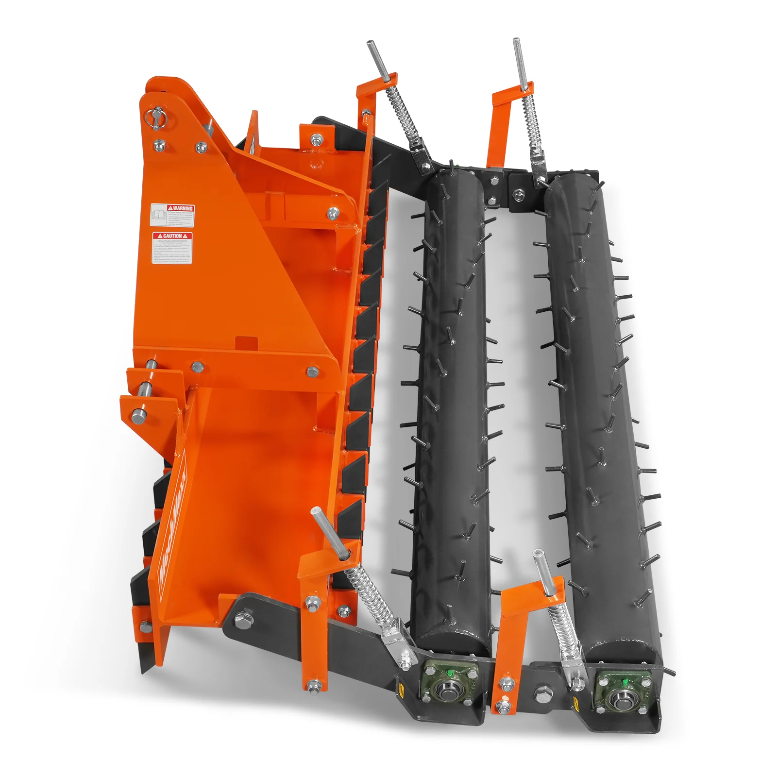 72" Heavy Duty Soil Pulverizer,  Double Spiked Roller,  25 Shanks,  Category 1 and 2,  3 Point Hitch Tractor Attachment,  TSP72D - Image 12