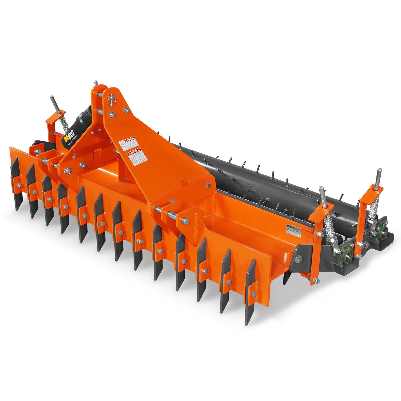 72" Heavy Duty Soil Pulverizer,  Double Spiked Roller,  25 Shanks,  Category 1 and 2,  3 Point Hitch Tractor Attachment,  TSP72D - Image 13