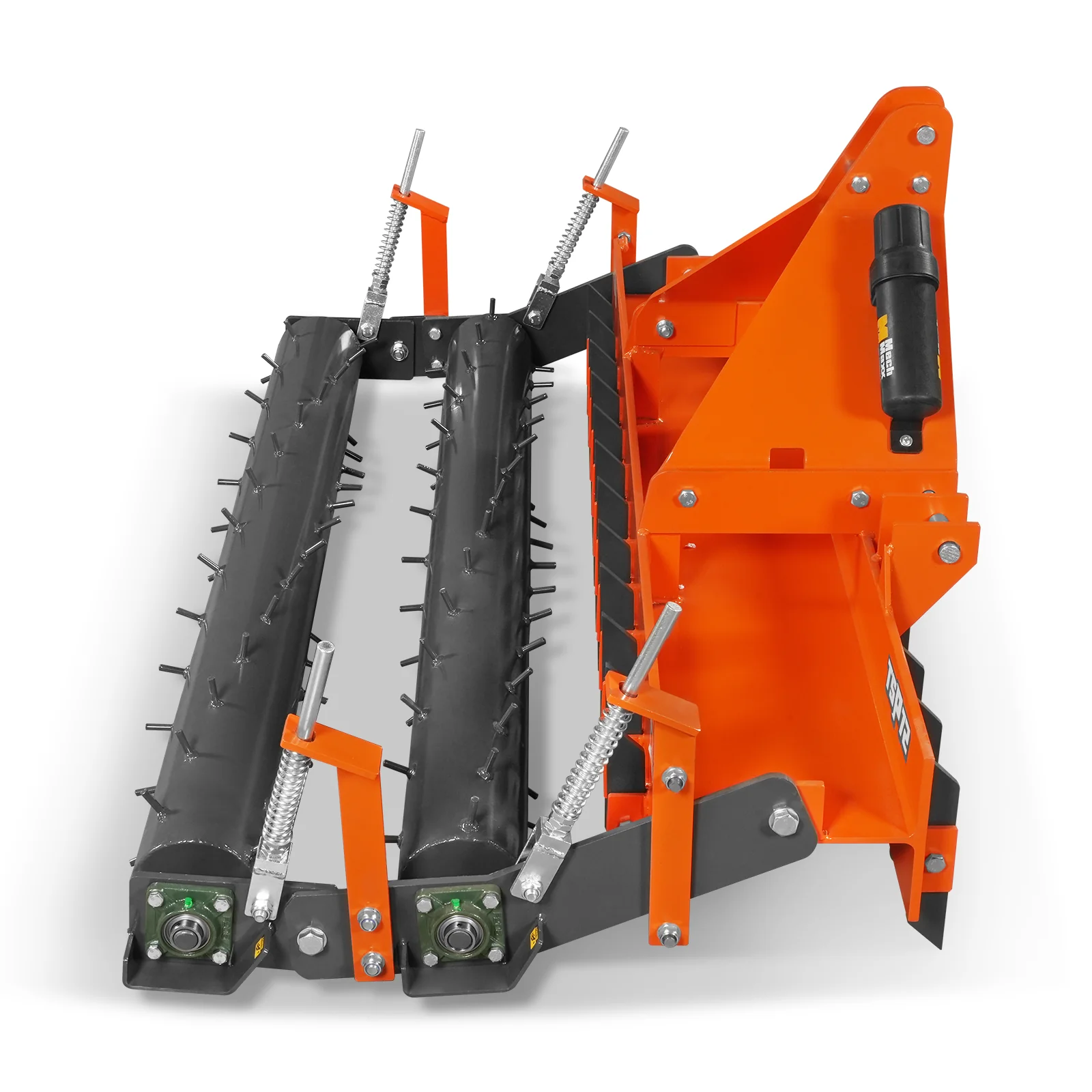 72" Heavy Duty Soil Pulverizer,  Double Spiked Roller,  25 Shanks,  Category 1 and 2,  3 Point Hitch Tractor Attachment,  TSP72D - Image 16