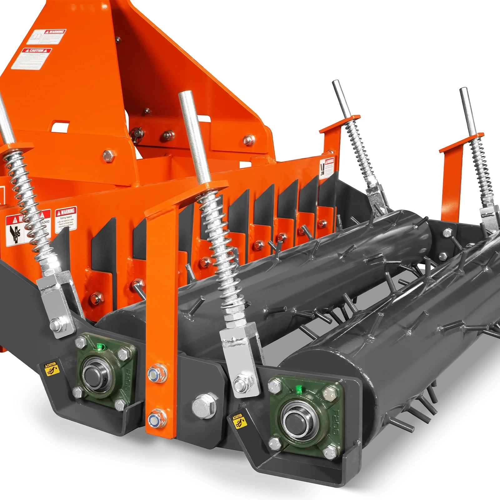 72" Heavy Duty Soil Pulverizer,  Double Spiked Roller,  25 Shanks,  Category 1 and 2,  3 Point Hitch Tractor Attachment,  TSP72D - Image 5