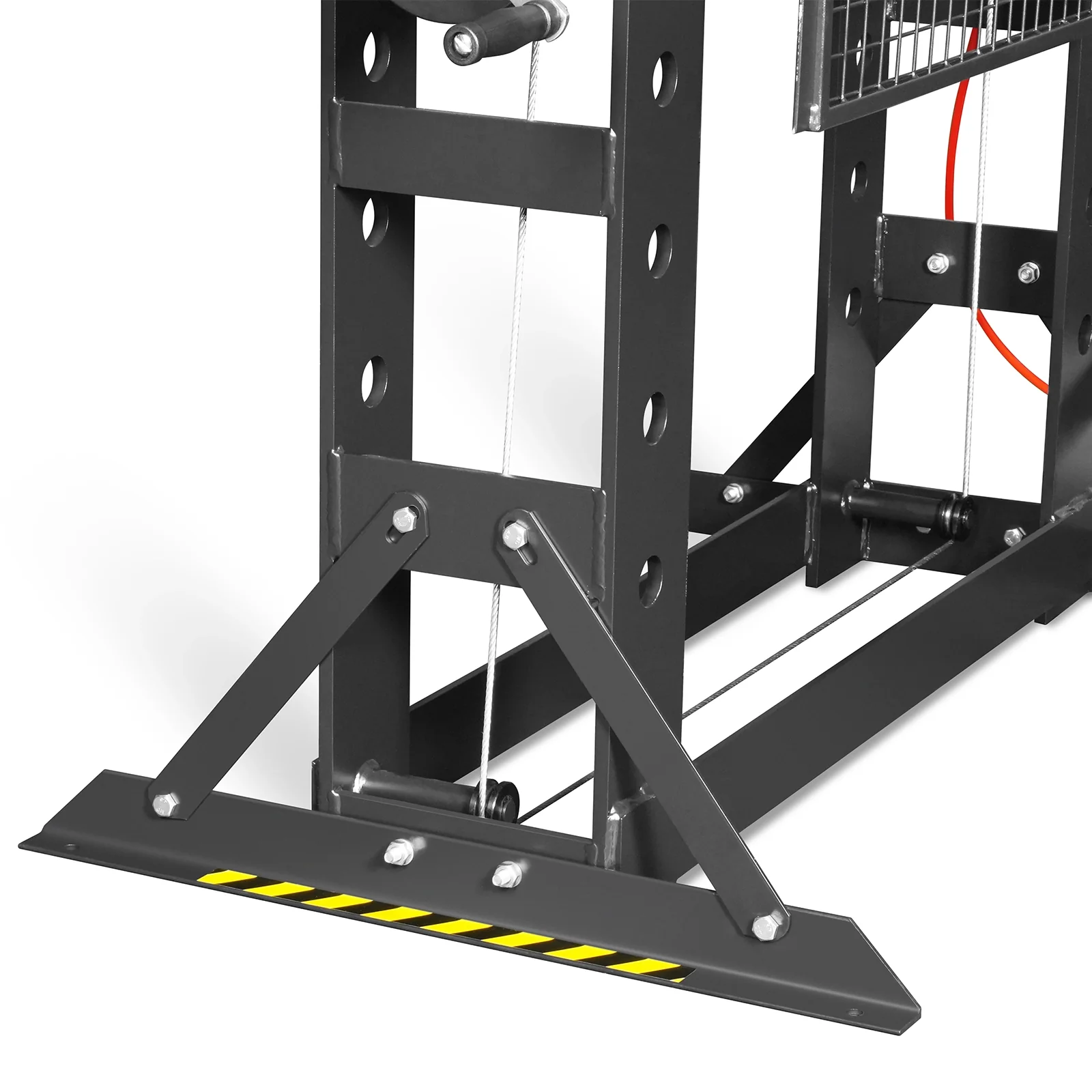 75 Ton H-Frame Air/Hydraulic Shop Press with Hand Winch, Fully Welded Steel Frame, Safety Guard, Foot Pedal Control, HSP75 - Image 17