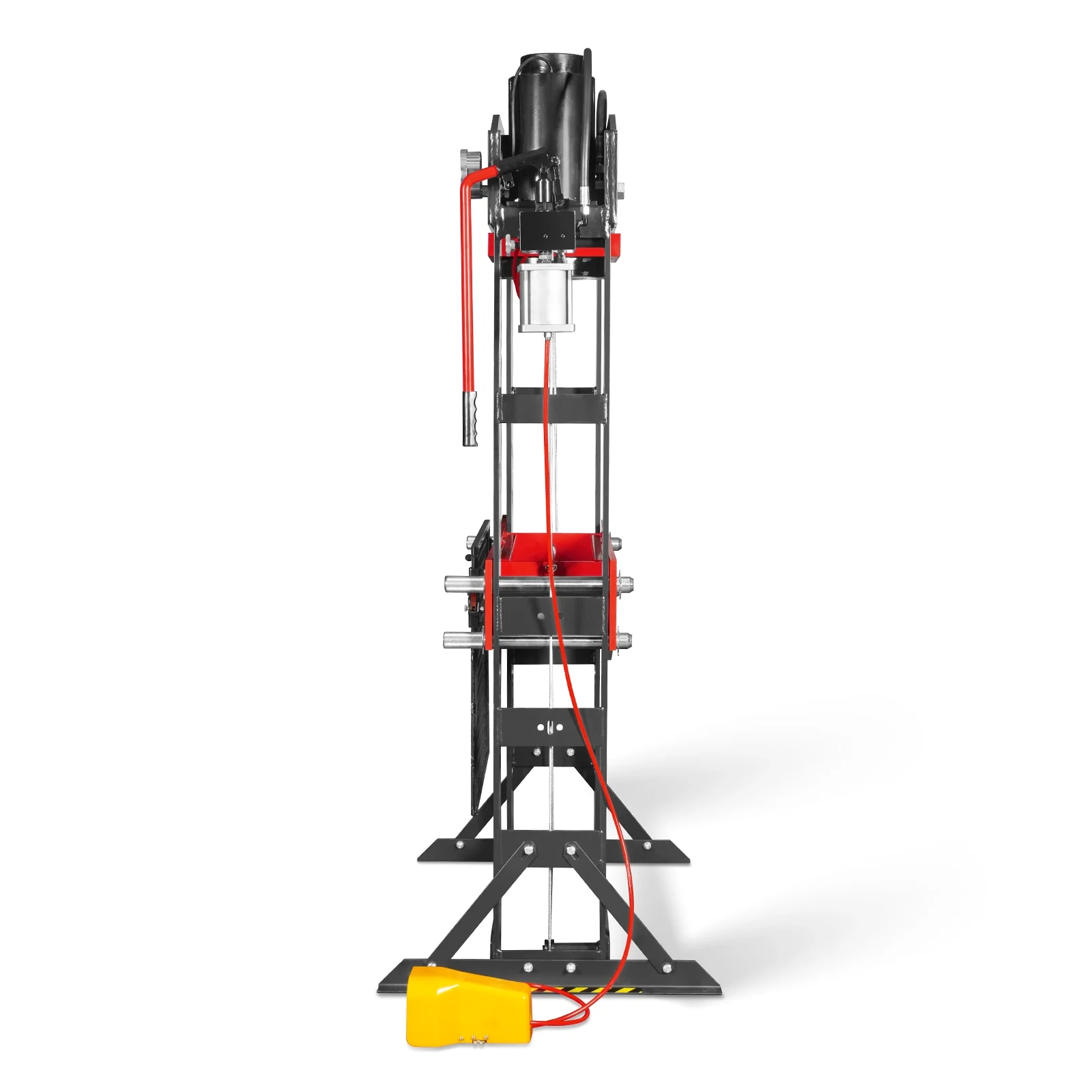 75 Ton H-Frame Air/Hydraulic Shop Press with Hand Winch, Fully Welded Steel Frame, Safety Guard, Foot Pedal Control, HSP75 - Image 25