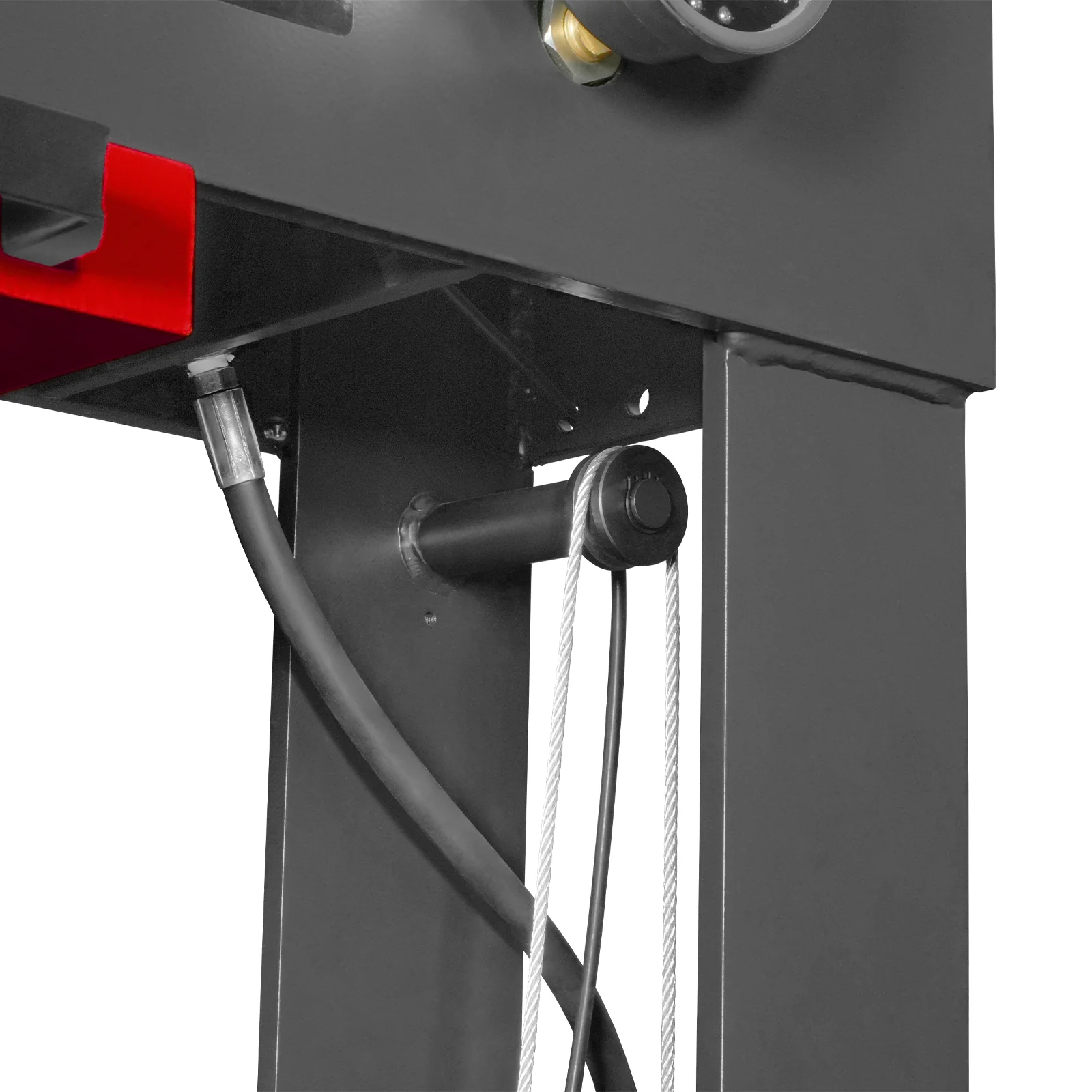 75 Ton H-Frame Electric Hydraulic Shop Press with Hand Winch, 110V Motor, Fully Welded Steel Frame, Safety Guard, Foot Pedal Control, HSP75E - Image 14