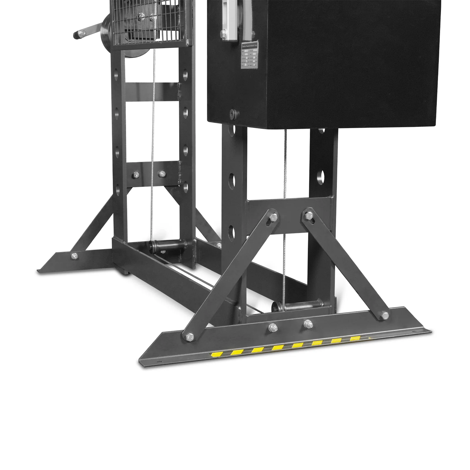 75 Ton H-Frame Electric Hydraulic Shop Press with Hand Winch, 110V Motor, Fully Welded Steel Frame, Safety Guard, Foot Pedal Control, HSP75E - Image 17