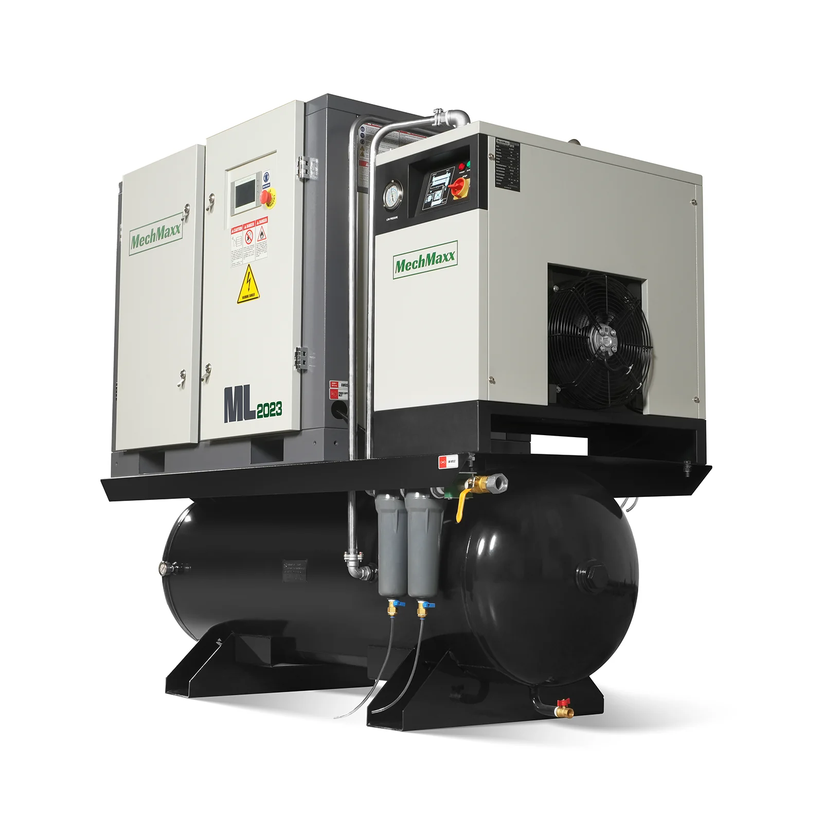 20HP Combined Rotary Screw Air Compressor with Dryer & 105-Gal ASME Tank | 78 CFM, 116 PSI, 230V 3-Phase - Industrial Grade - Image 20