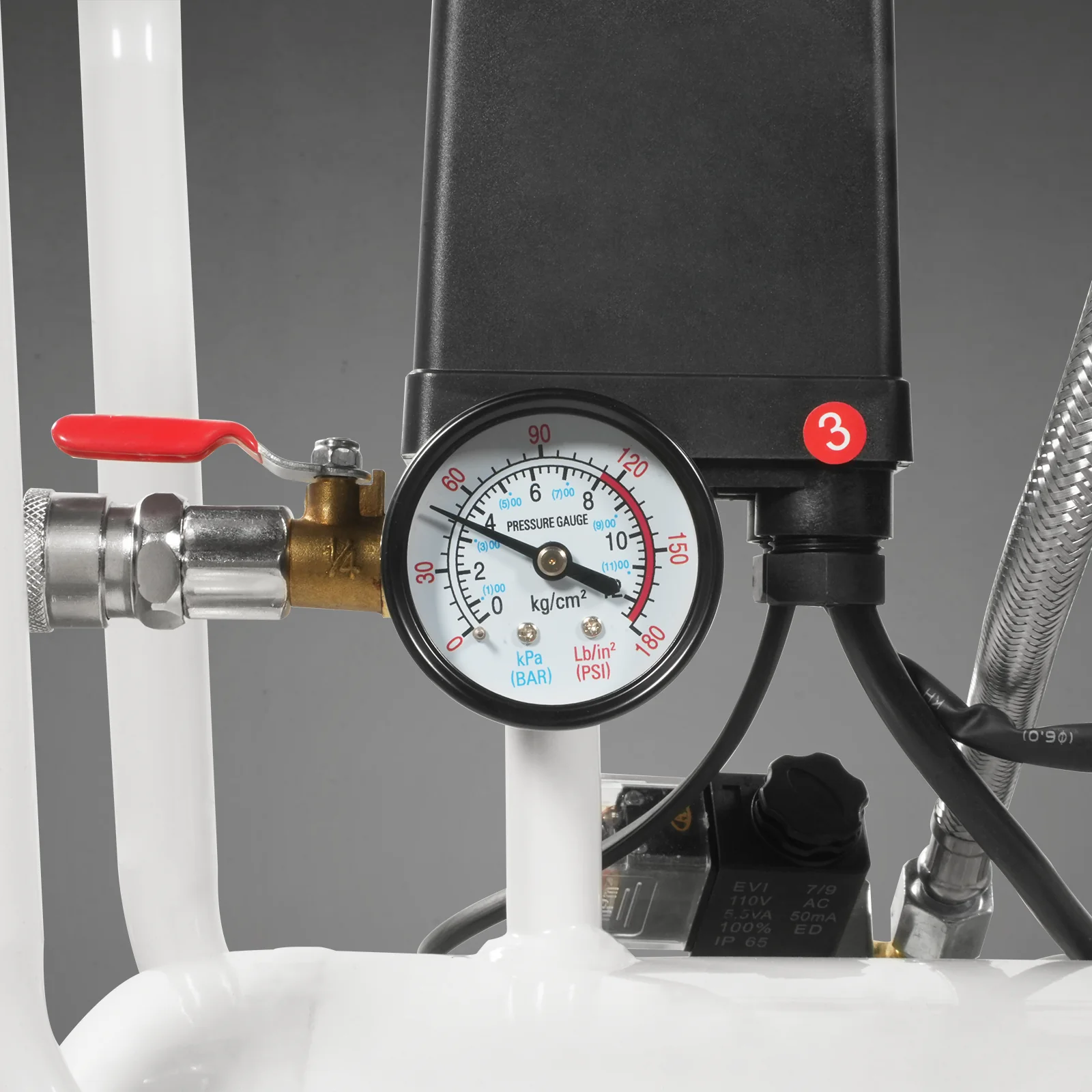 8 Gallon Air Compressor 600W 110V Oil-Free Quiet Electric Air Pump - 0.7MPa, 40L/min - Image 7