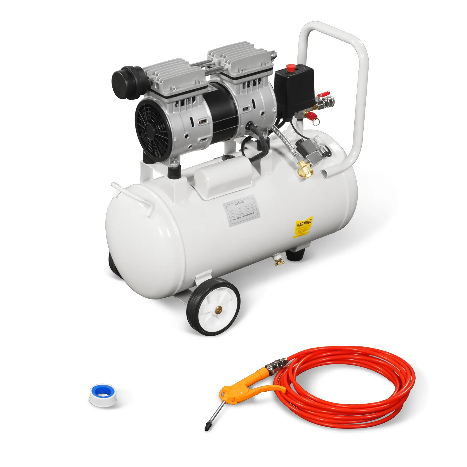 8 Gallon Air Compressor 600W 110V Oil-Free Quiet Electric Air Pump - 0.7MPa, 40L/min - Image 9