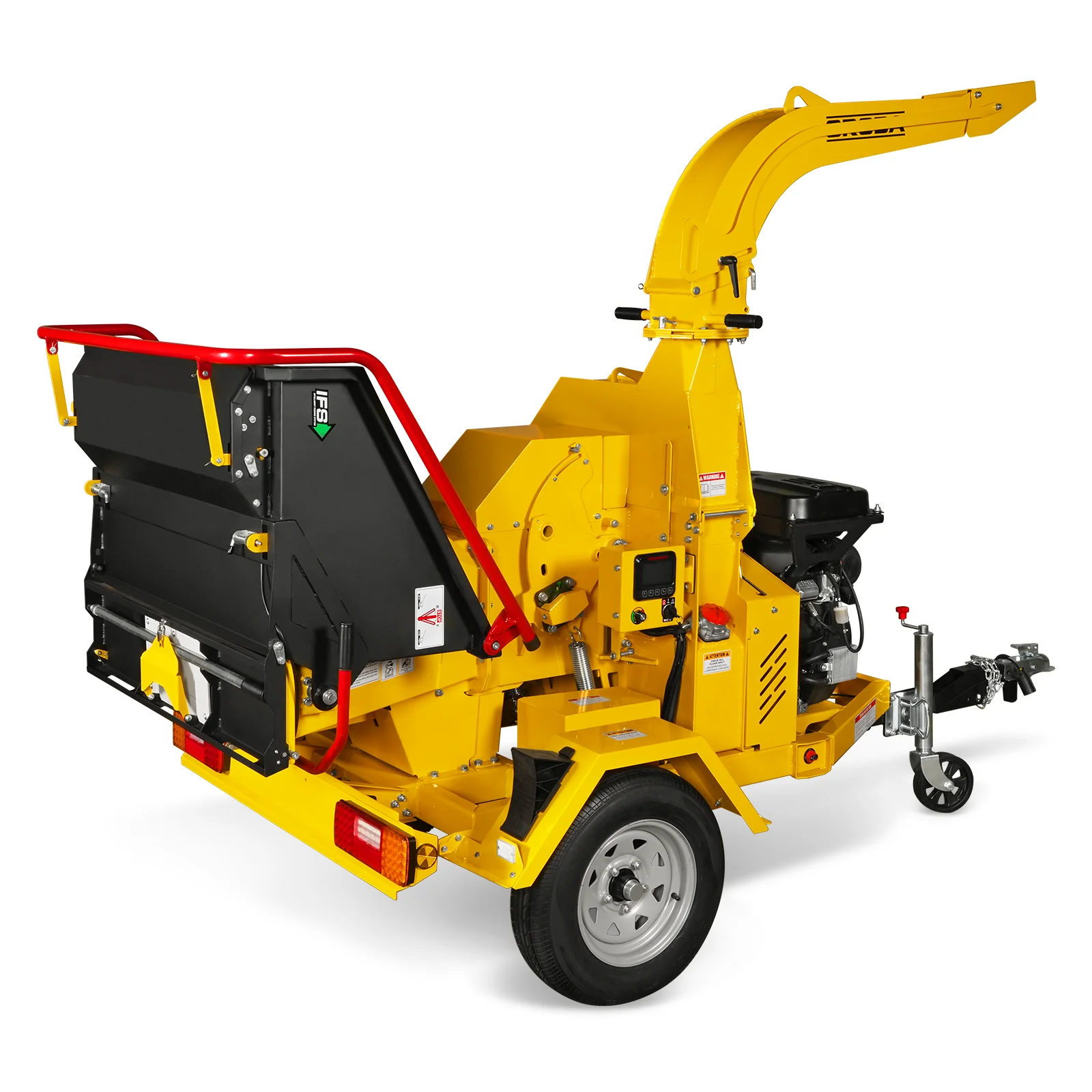 35hp 1000cc ZONSEN E-Start 8 inch Gas Powered Commerical Wood Chipper with Intelligent Hydraulic Feeding System ,  CROBA TX1000 - Image 32