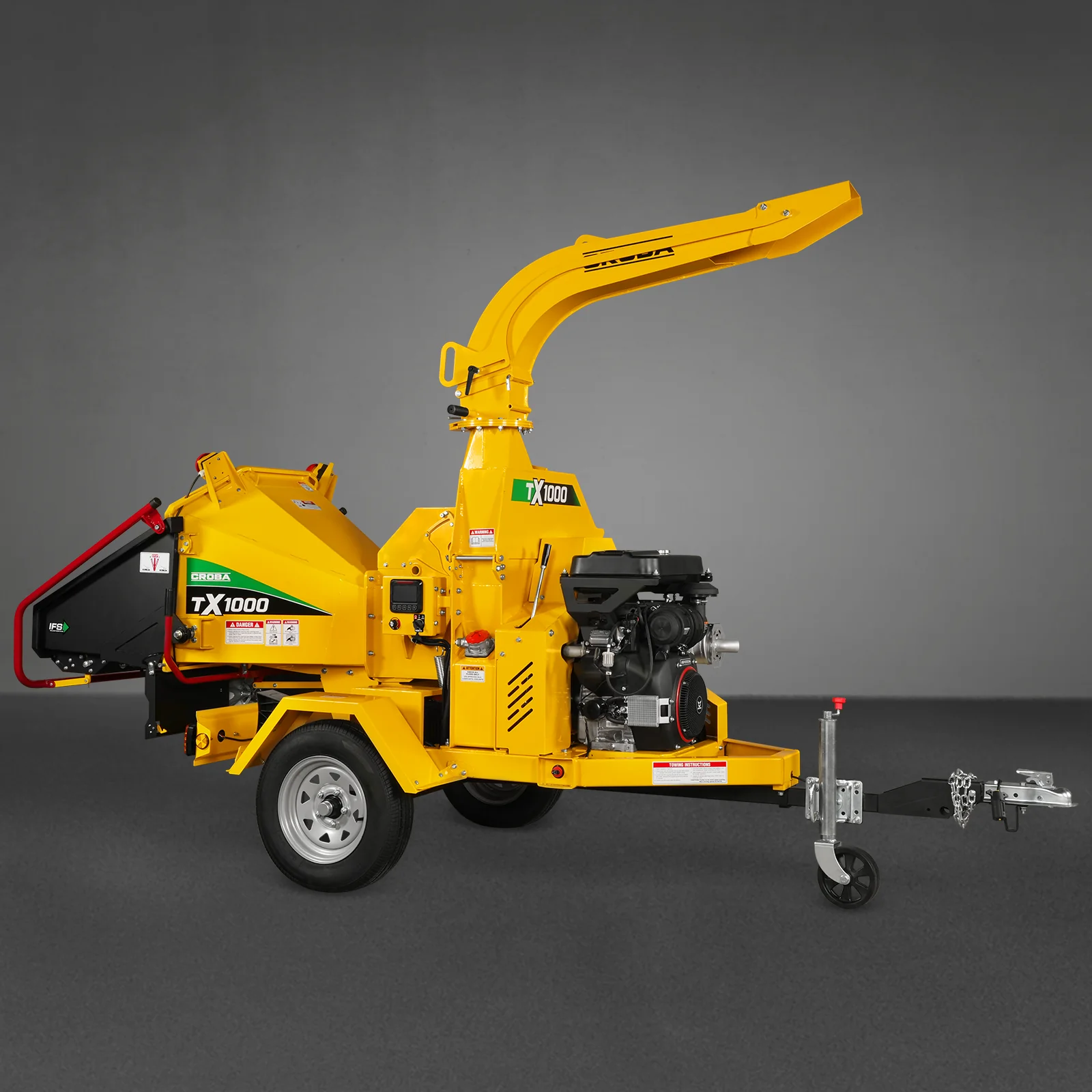 35hp 1000cc ZONSEN E-Start 8 inch Gas Powered Commerical Wood Chipper with Intelligent Hydraulic Feeding System ,  CROBA TX1000 - Image 40