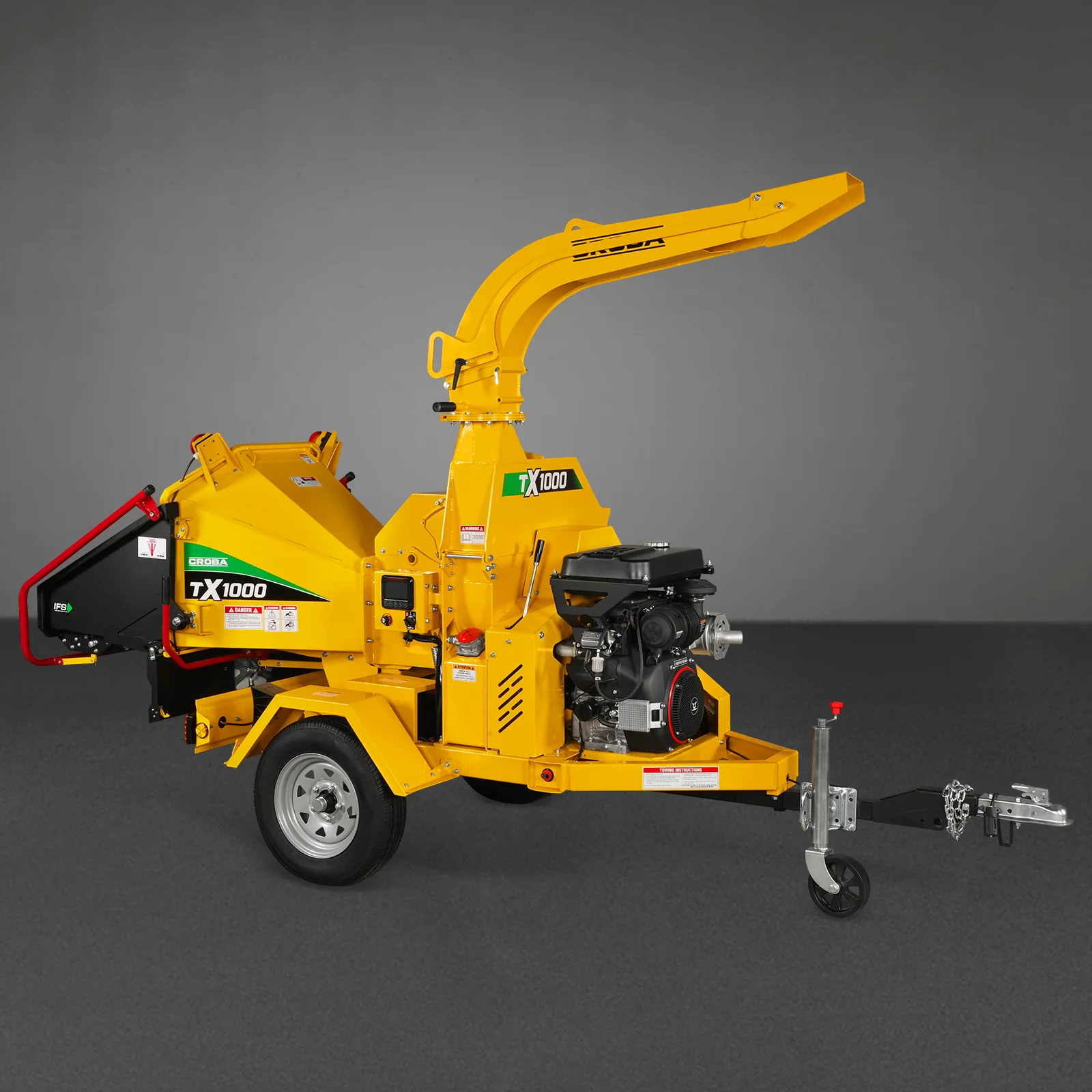 35hp 1000cc ZONSEN E-Start 8 inch Gas Powered Commerical Wood Chipper with Intelligent Hydraulic Feeding System ,  CROBA TX1000 - Image 41