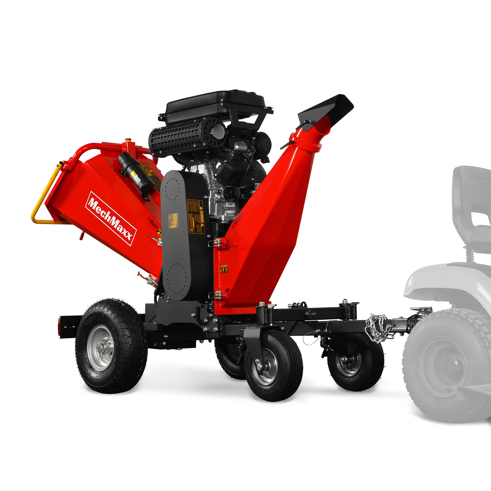 8 inch ZONSEN E-Start 1000cc 35hp Gas Powered 4 - Wheel Drum Wood Chipper with Taillight ,  B200 - Image 27