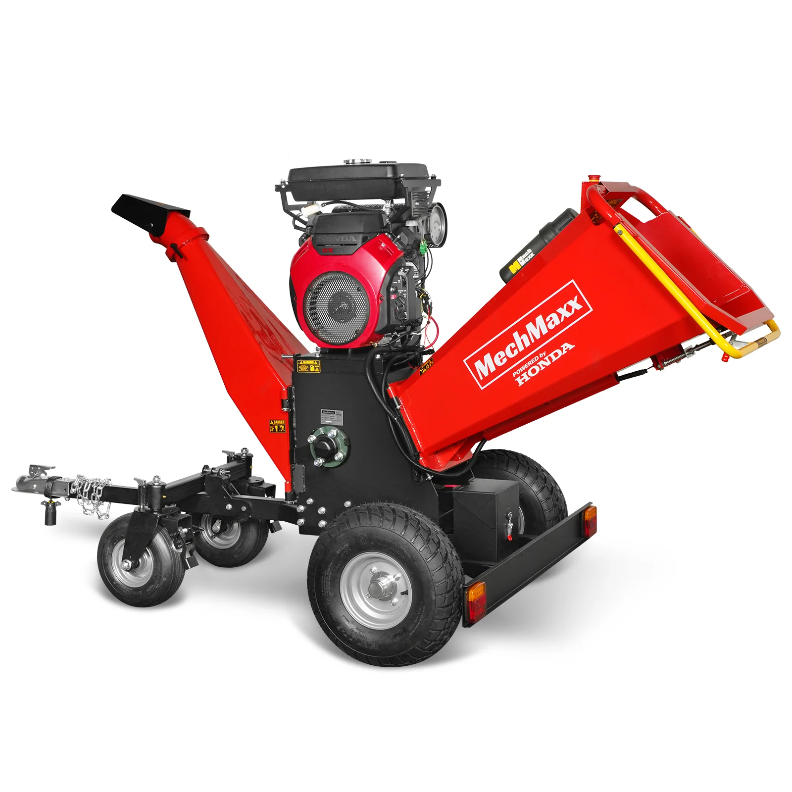 8 inch HONDA E-Start 688cc 22hp Gas Powered 4 - Wheel Drum Wood Chipper with Taillight ,  B200 - Image 17