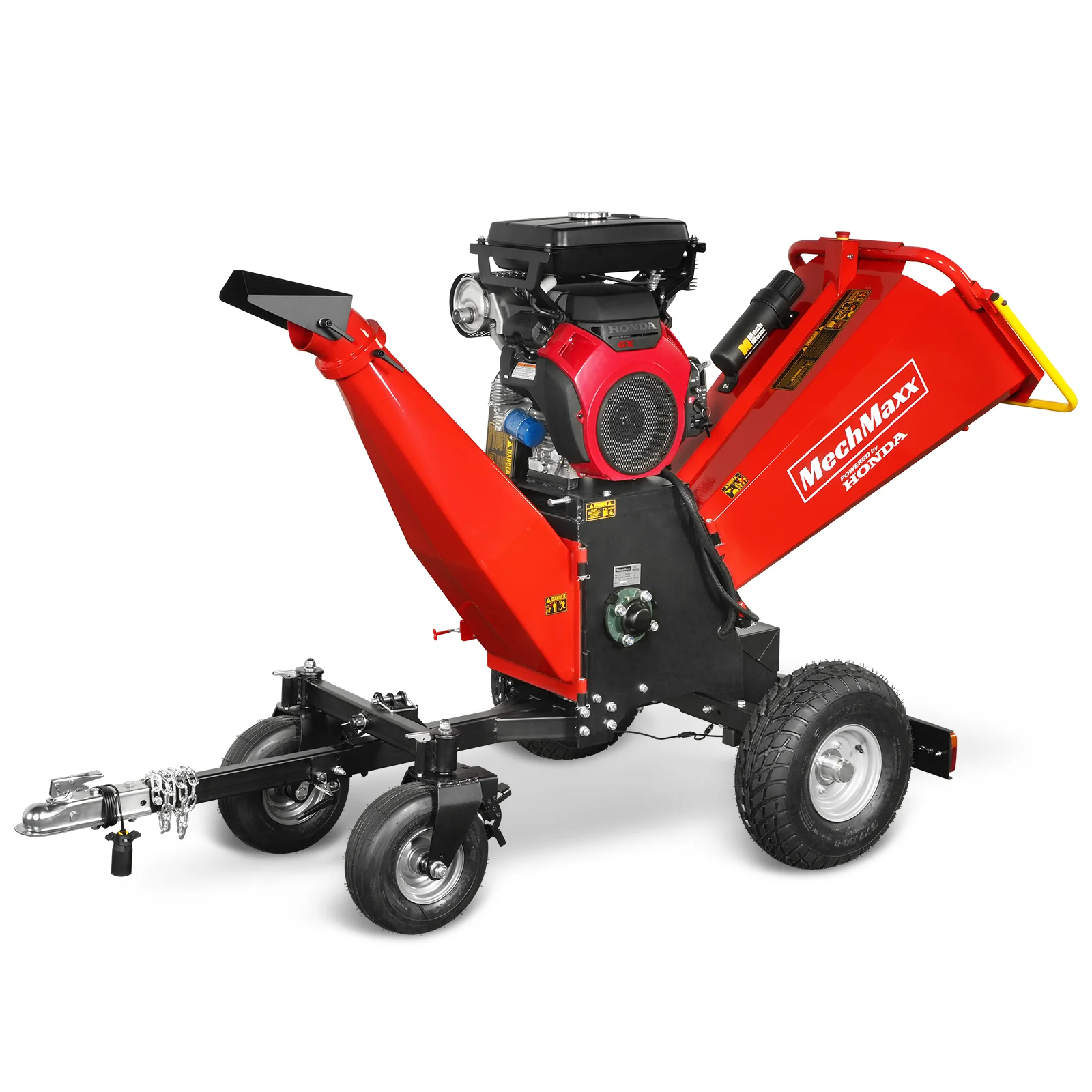 8 inch HONDA E-Start 688cc 22hp Gas Powered 4 - Wheel Drum Wood Chipper with Taillight ,  B200 - Image 18