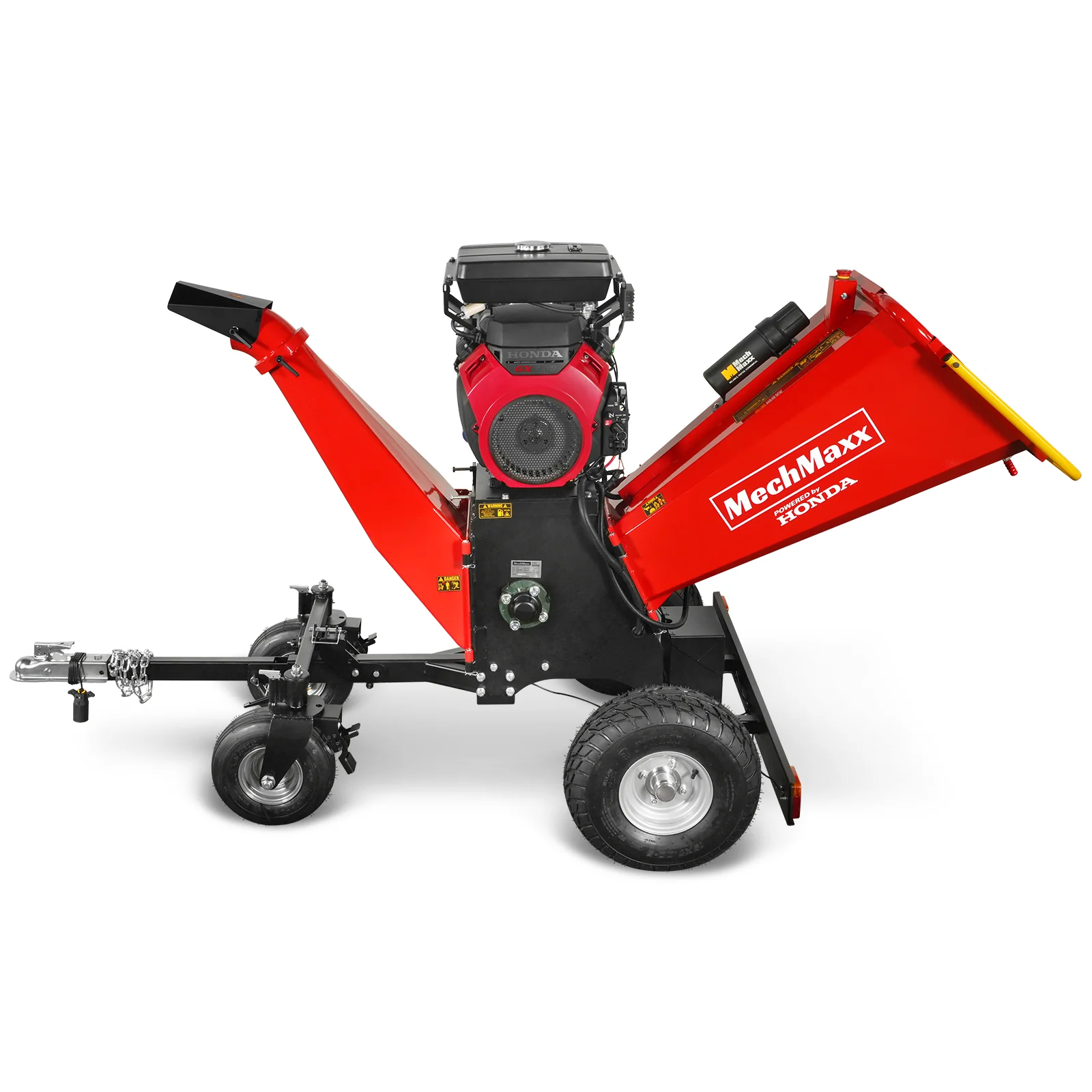 8 inch HONDA E-Start 688cc 22hp Gas Powered 4 - Wheel Drum Wood Chipper with Taillight ,  B200 - Image 19