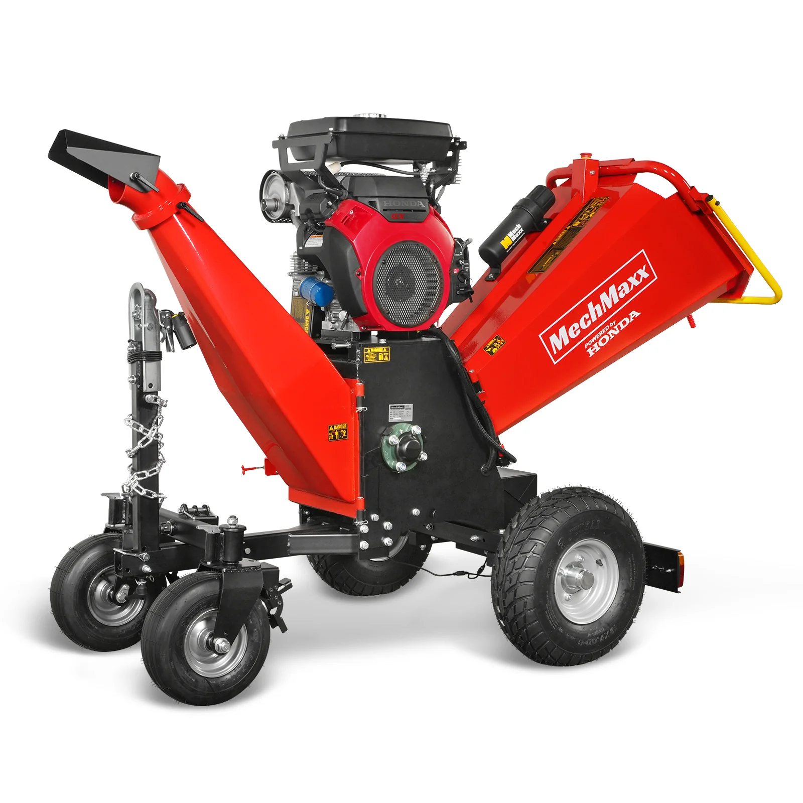 8 inch HONDA E-Start 688cc 22hp Gas Powered 4 - Wheel Drum Wood Chipper with Taillight ,  B200 - Image 20