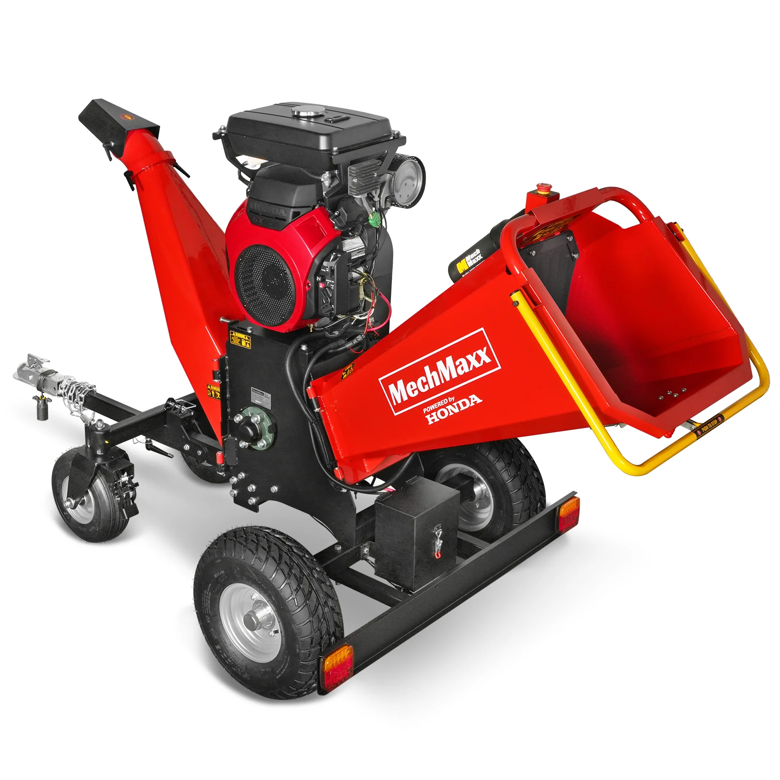 8 inch HONDA E-Start 688cc 22hp Gas Powered 4 - Wheel Drum Wood Chipper with Taillight ,  B200 - Image 21