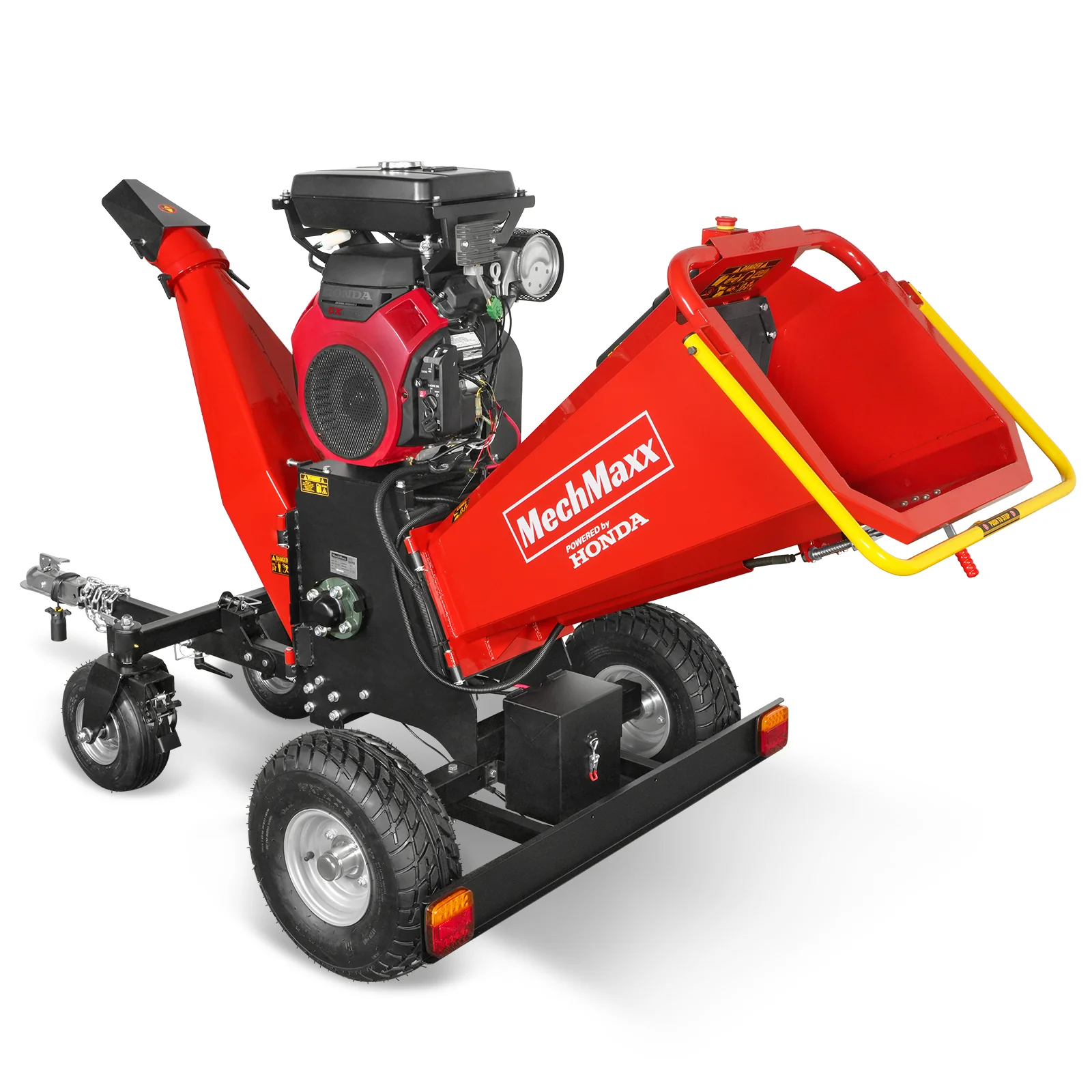 8 inch HONDA E-Start 688cc 22hp Gas Powered 4 - Wheel Drum Wood Chipper with Taillight ,  B200 - Image 22