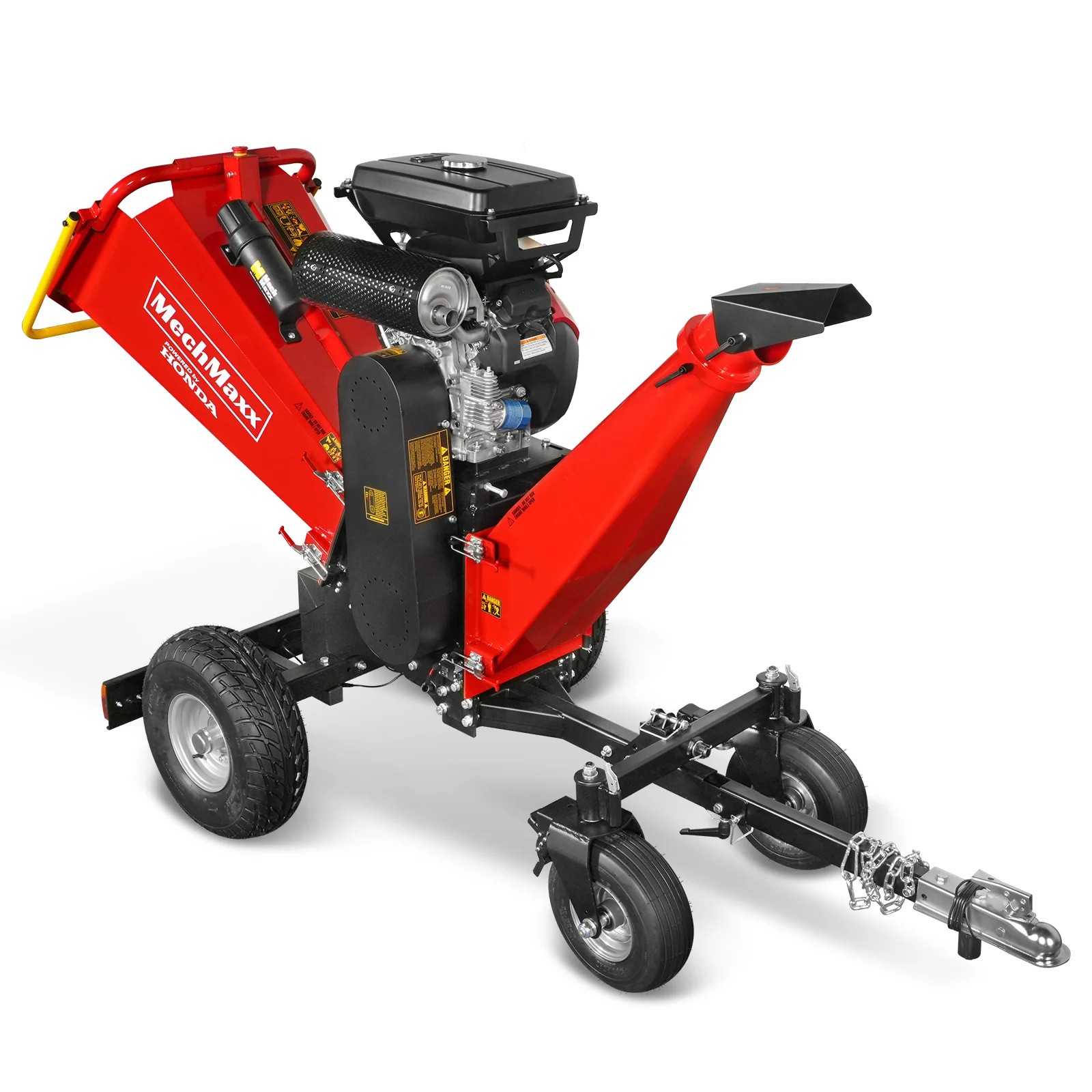 8 inch HONDA E-Start 688cc 22hp Gas Powered 4 - Wheel Drum Wood Chipper with Taillight ,  B200 - Image 23