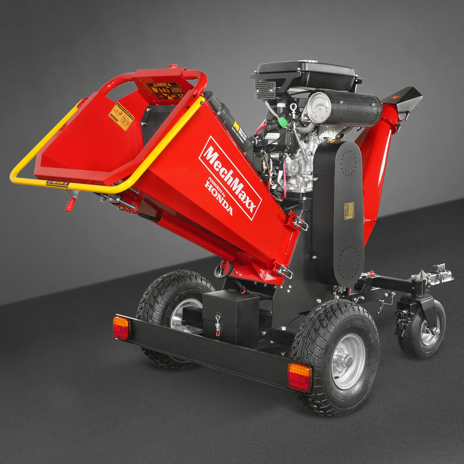 8 inch HONDA E-Start 688cc 22hp Gas Powered 4 - Wheel Drum Wood Chipper with Taillight ,  B200 - Image 24