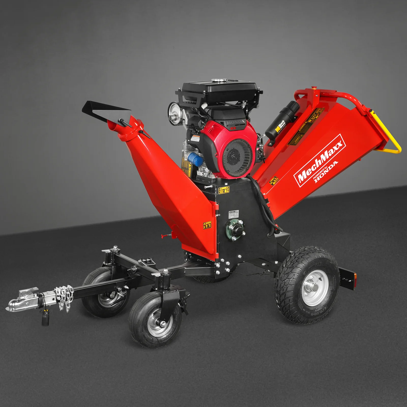 8 inch HONDA E-Start 688cc 22hp Gas Powered 4 - Wheel Drum Wood Chipper with Taillight ,  B200 - Image 27