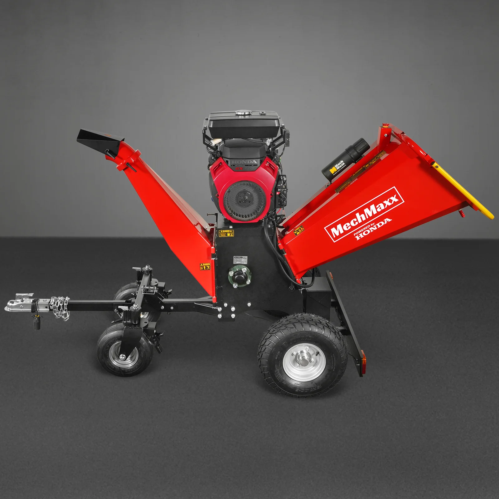 8 inch HONDA E-Start 688cc 22hp Gas Powered 4 - Wheel Drum Wood Chipper with Taillight ,  B200 - Image 28