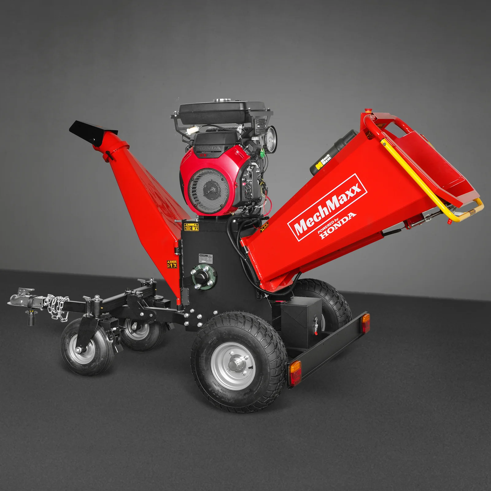 8 inch HONDA E-Start 688cc 22hp Gas Powered 4 - Wheel Drum Wood Chipper with Taillight ,  B200 - Image 30