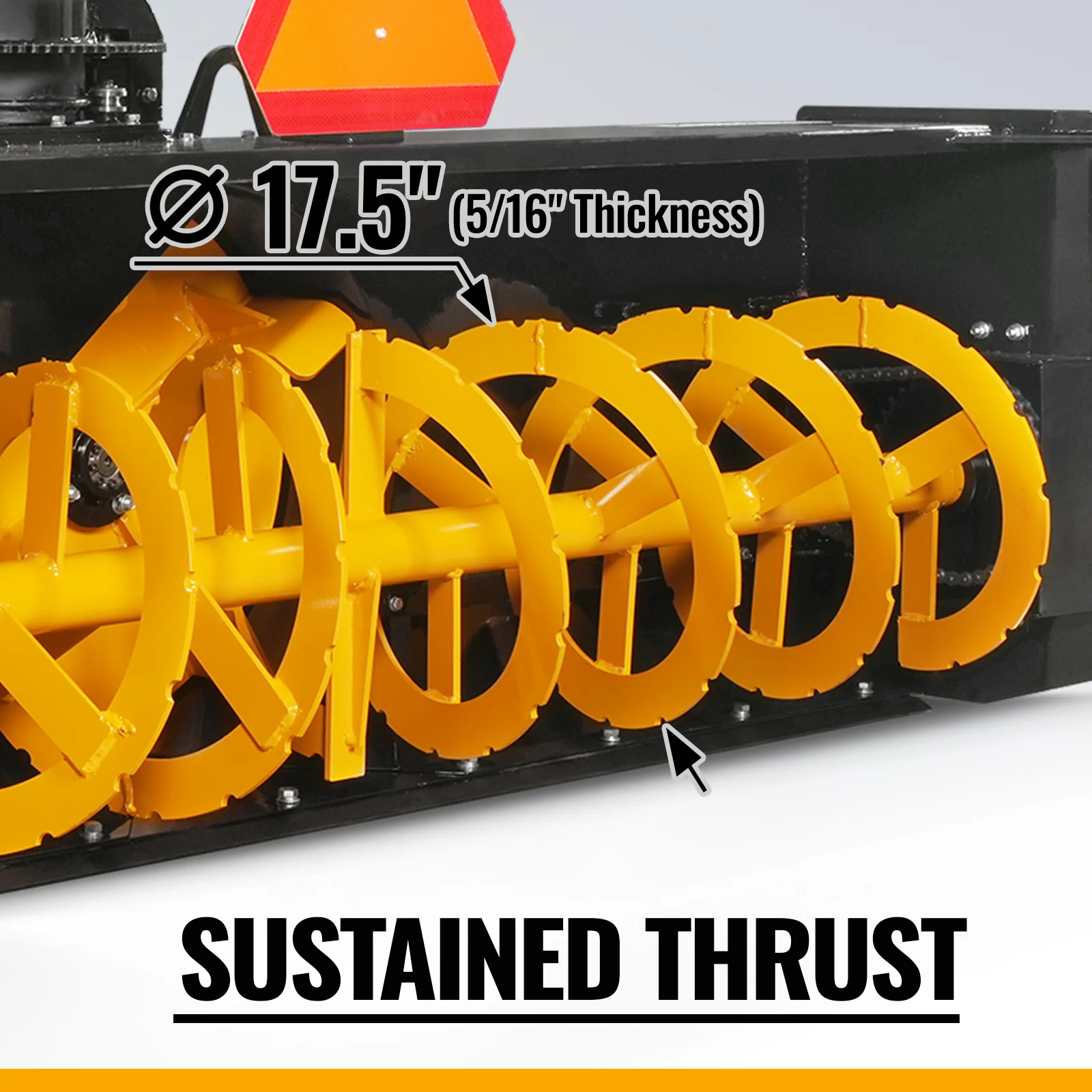 84" 3 Point PTO Snow Blower 24" Impeller Diameter 360° Snow Chute (PTO Shaft Included with Slip Clutch),  35-95 HP,  TSB84 - Image 3