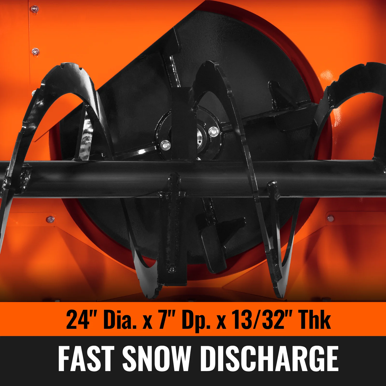 84" 3 Point PTO Snow Blower 24" Impeller Diameter 360° Snow Chute (PTO Shaft Included with Slip Clutch),  35-95 HP,  TSB84T - Image 4