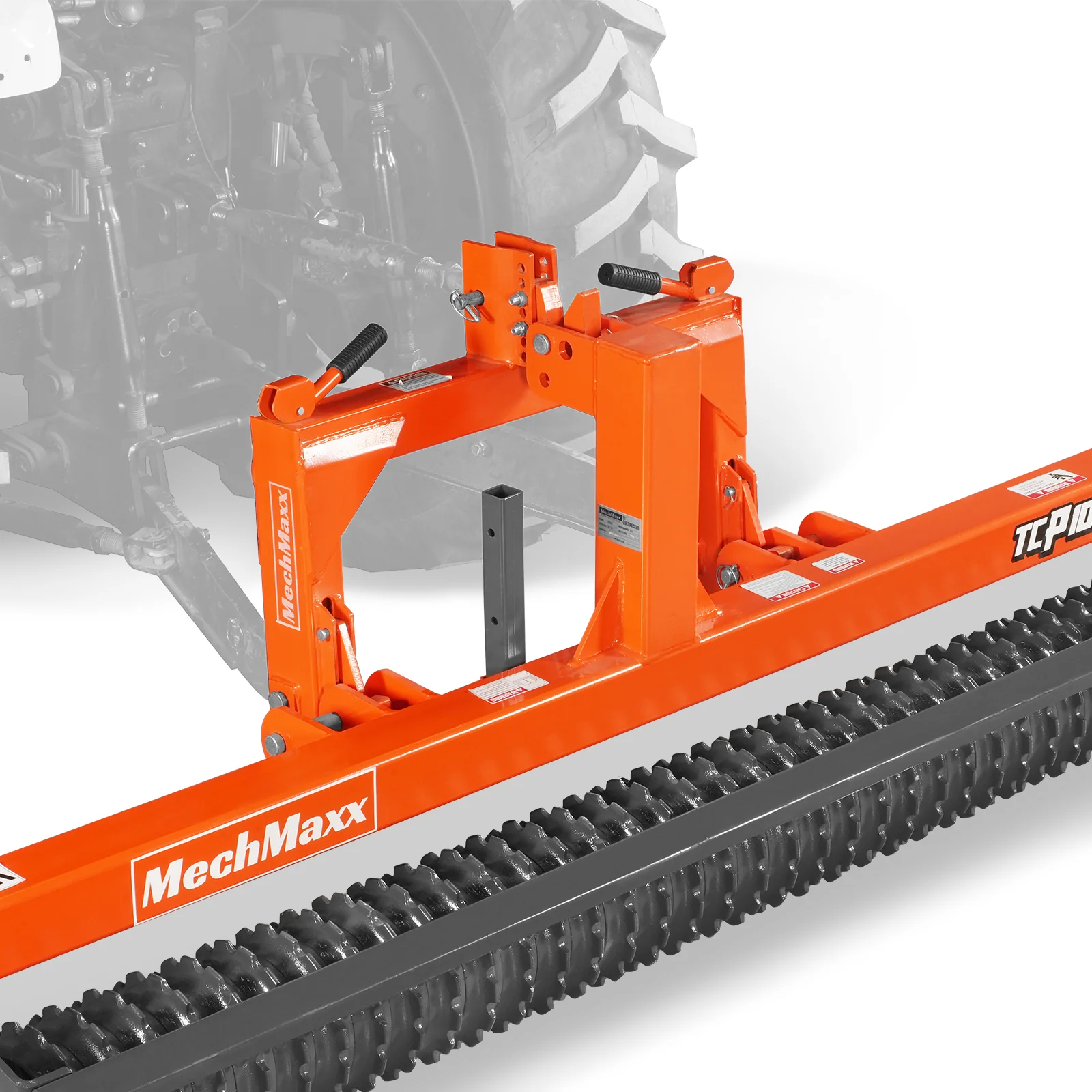 60" Cultipacker with 26 Ductile Iron Wheels,  Scraper Bar Included,  Category 1 and 2,  3 Point Hitch Tractor Attachment,  TCP1060 - Image 6