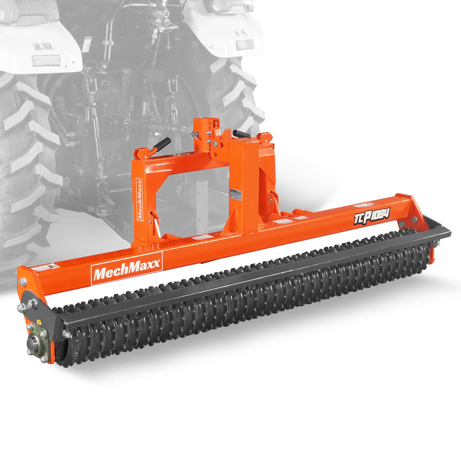 84" Cultipacker with 37 Ductile Iron Wheels,  Scraper Bar Included,  Category 1 and 2,  3 Point Hitch Tractor Attachment,  TCP1084 - Image 7
