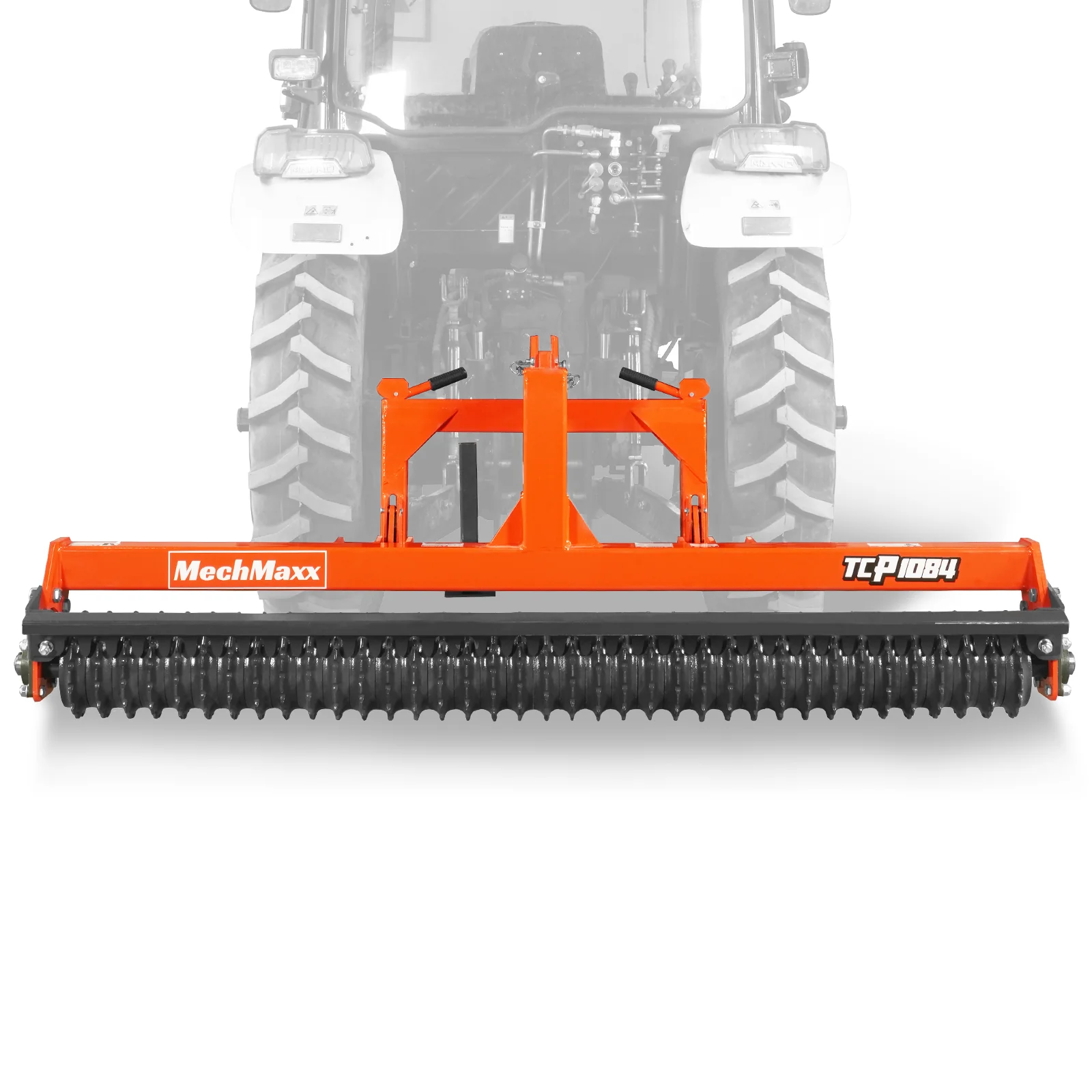 84" Cultipacker with 37 Ductile Iron Wheels,  Scraper Bar Included,  Category 1 and 2,  3 Point Hitch Tractor Attachment,  TCP1084 - Image 8