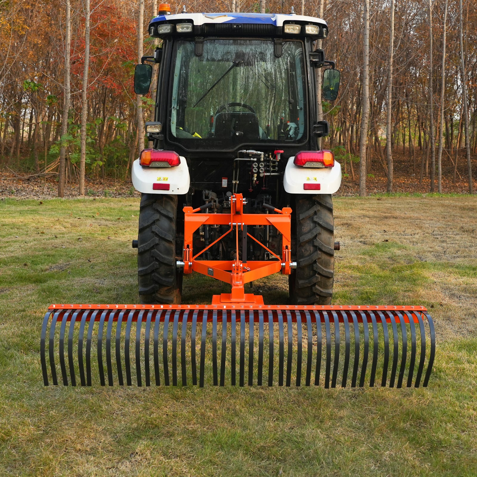 84" Landscape Rake with 42 Tines 3 Point Hitch Tractor Attachment,  LR84 - Image 4