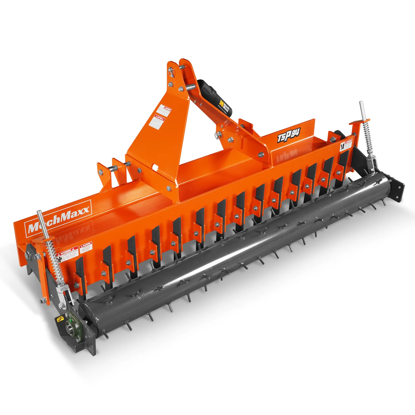 84" Heavy Duty Soil Pulverizer,  Single Spiked Roller,  29 Shanks,  Category 1 and 2,  3 Point Hitch Tractor Attachment,  TSP84 - Image 10