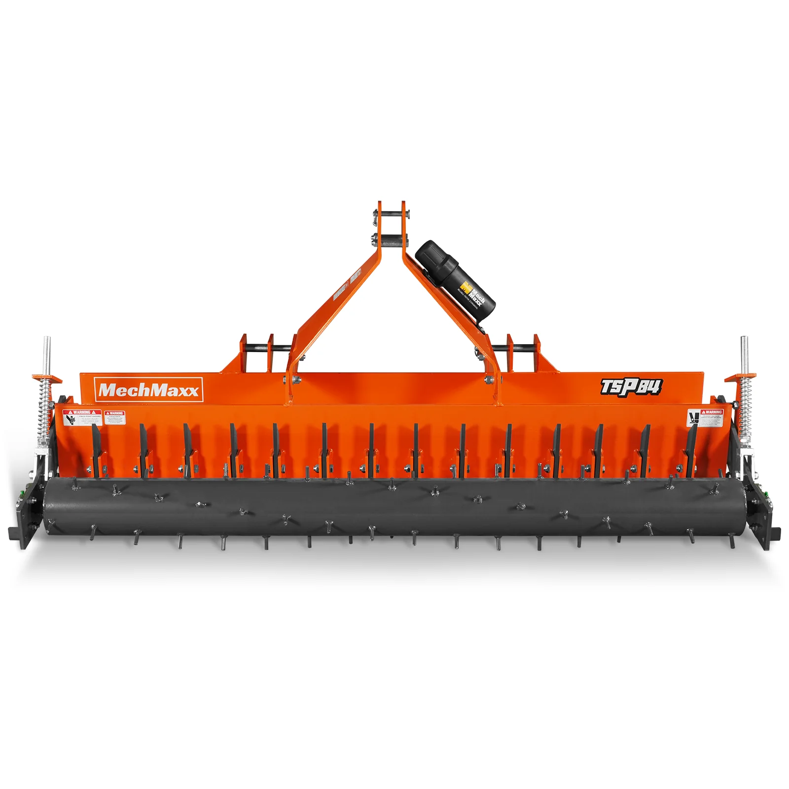 84" Heavy Duty Soil Pulverizer,  Single Spiked Roller,  29 Shanks,  Category 1 and 2,  3 Point Hitch Tractor Attachment,  TSP84 - Image 9