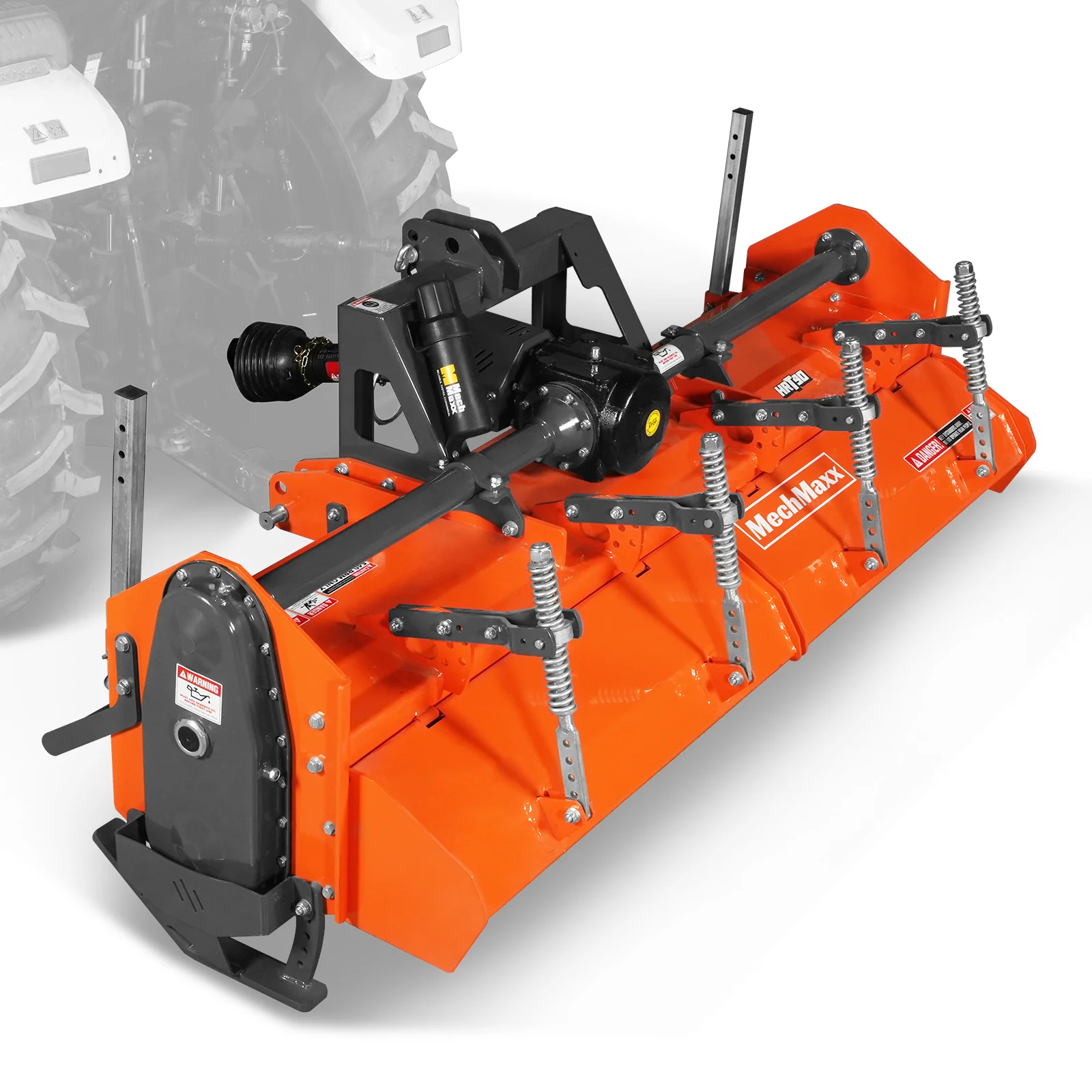 90 in Heavy Duty Rotary Tiller, 3 Point Hitch Cat.2, Gear Drive, PTO Shaft Included with Slip Clutch, 50-90 HP, HRT90 - Image 11