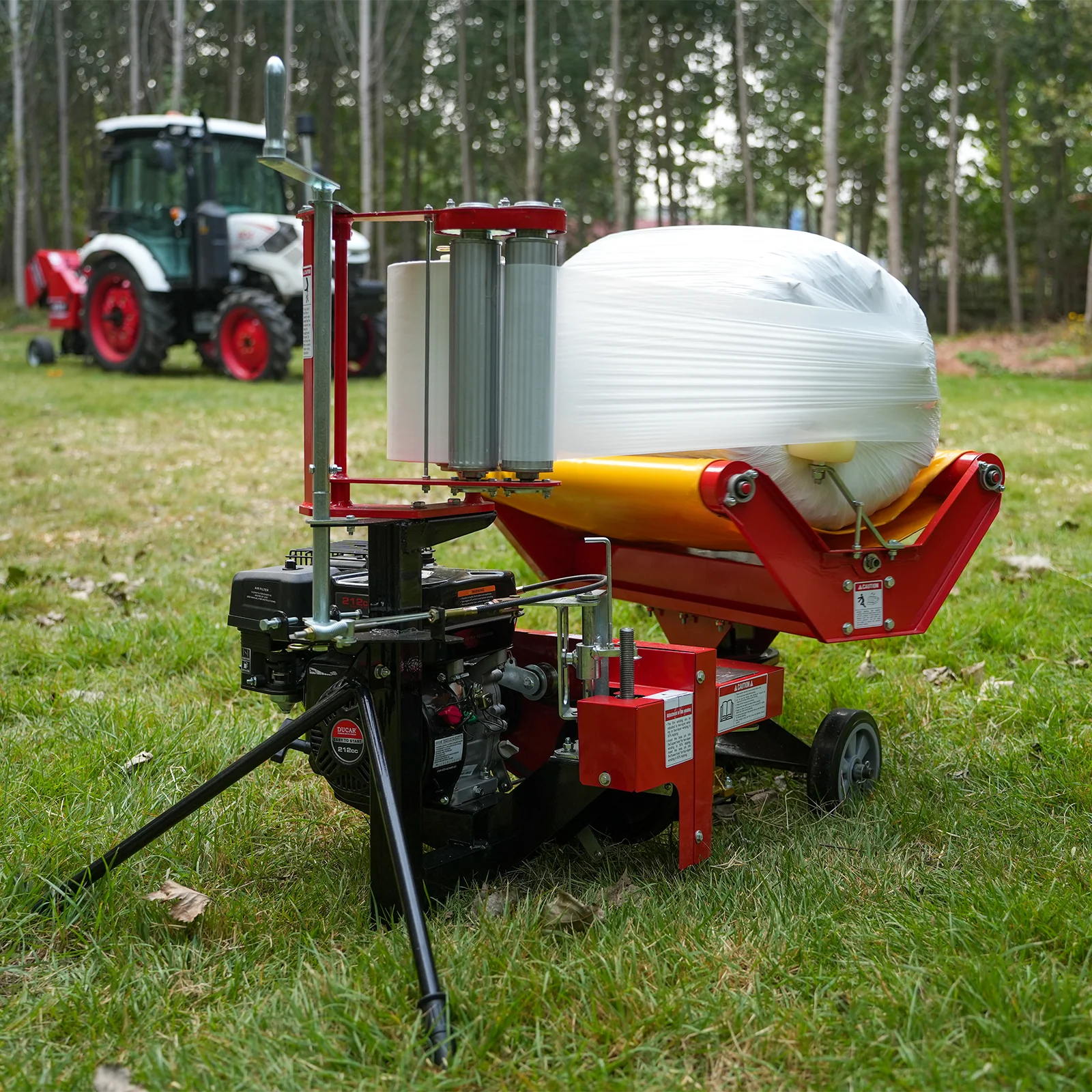 7HP 212cc Gasoline Engine Powered Bale Wrapper,  20 inch Wrapping Diameter,  HW20 - Image 9