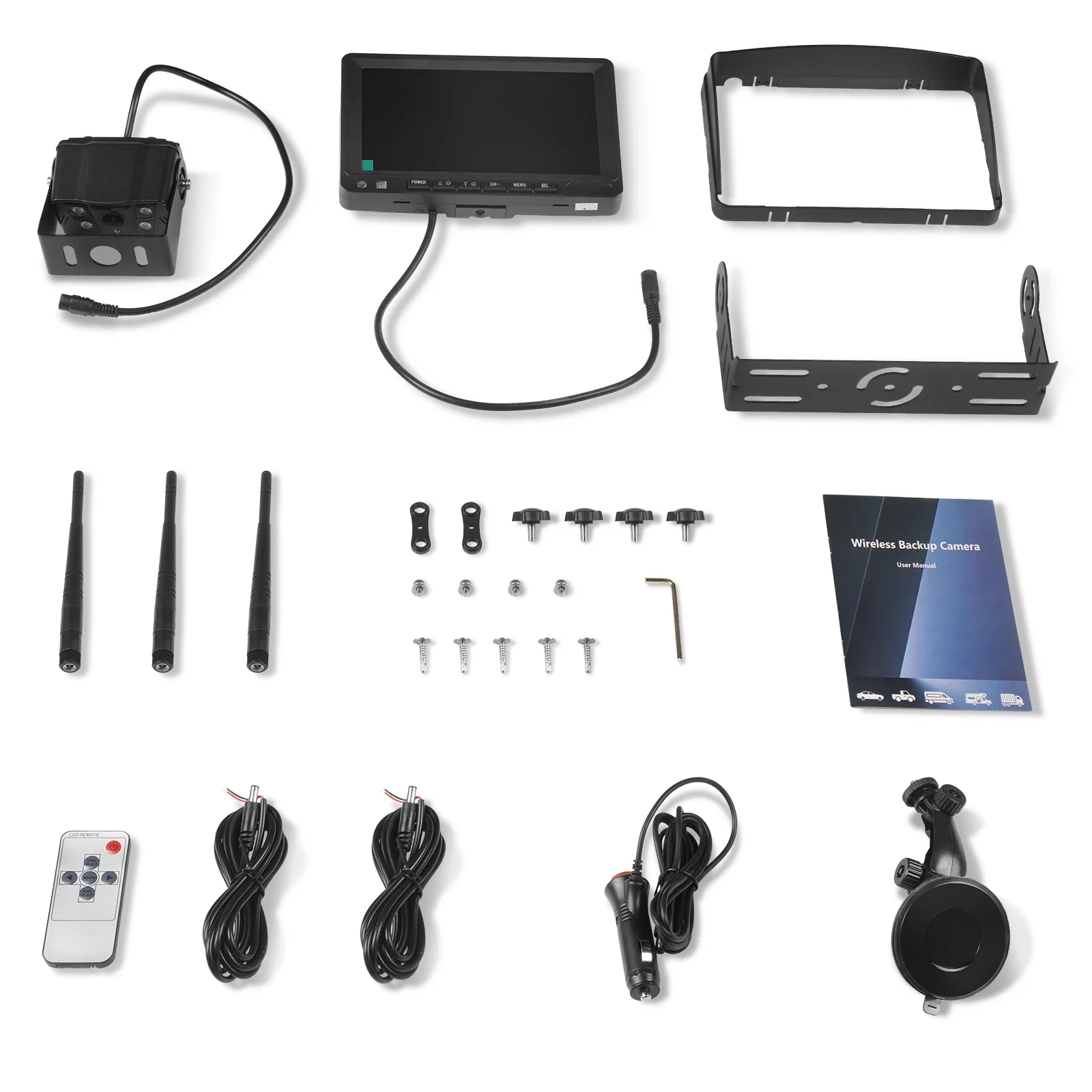 Farming HD Backup 1080P Camera for Agri Industry 7" LCD - Image 5