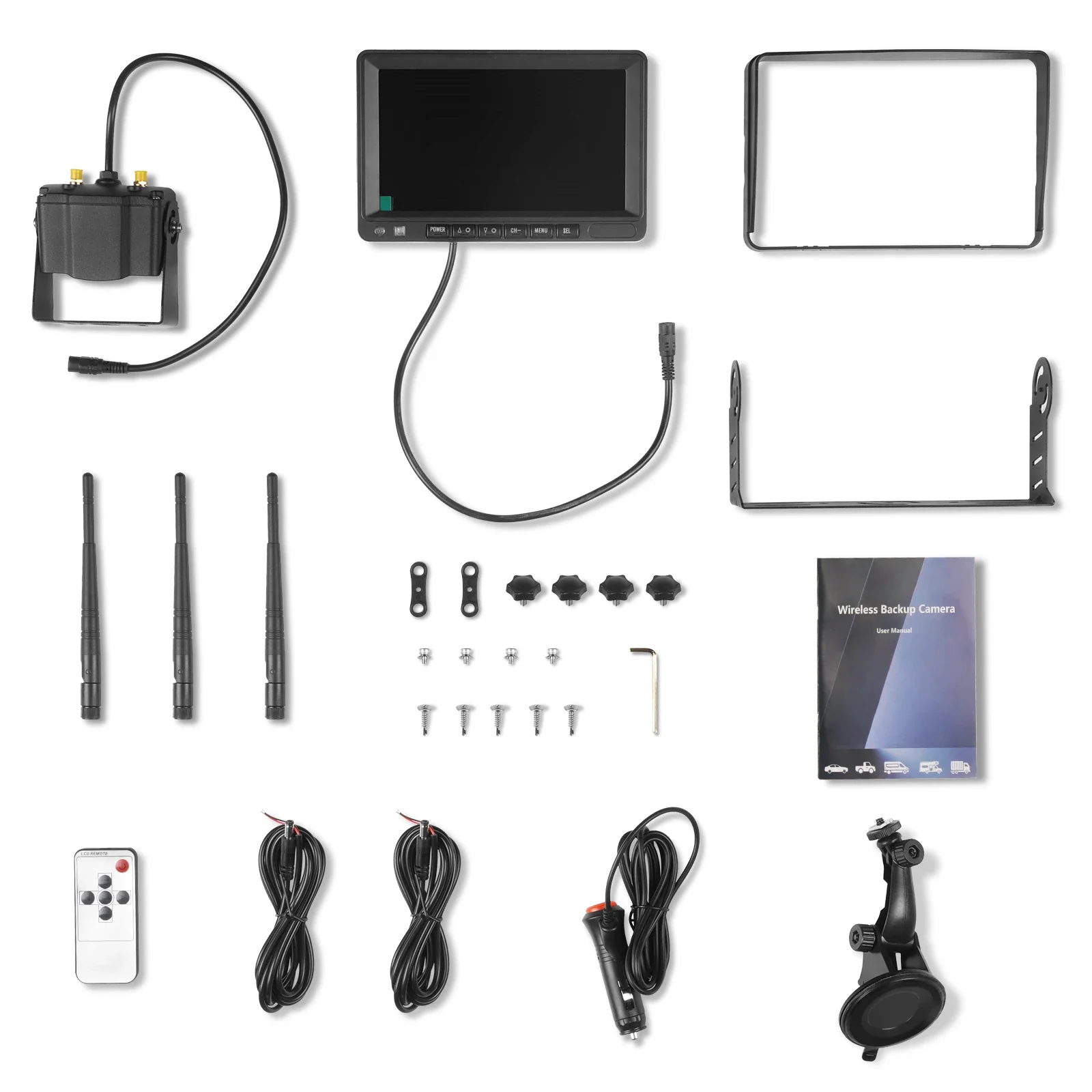 Farming HD Backup 1080P Camera for Agri Industry 7" LCD - Image 7