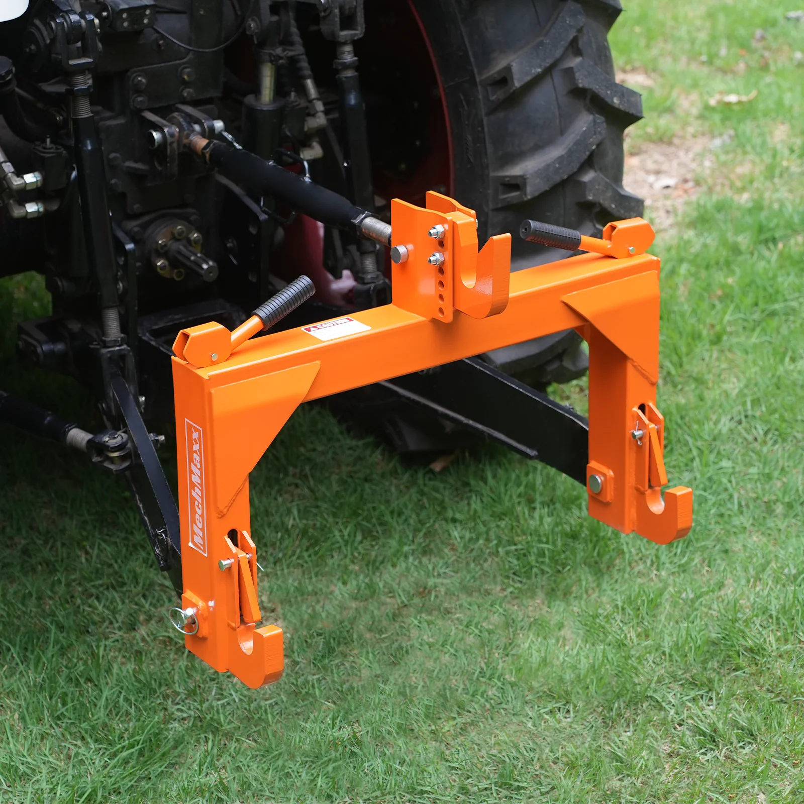 3 Point Quick Hitch Cat 1 for Tractors, Orange, QH1T - Image 3
