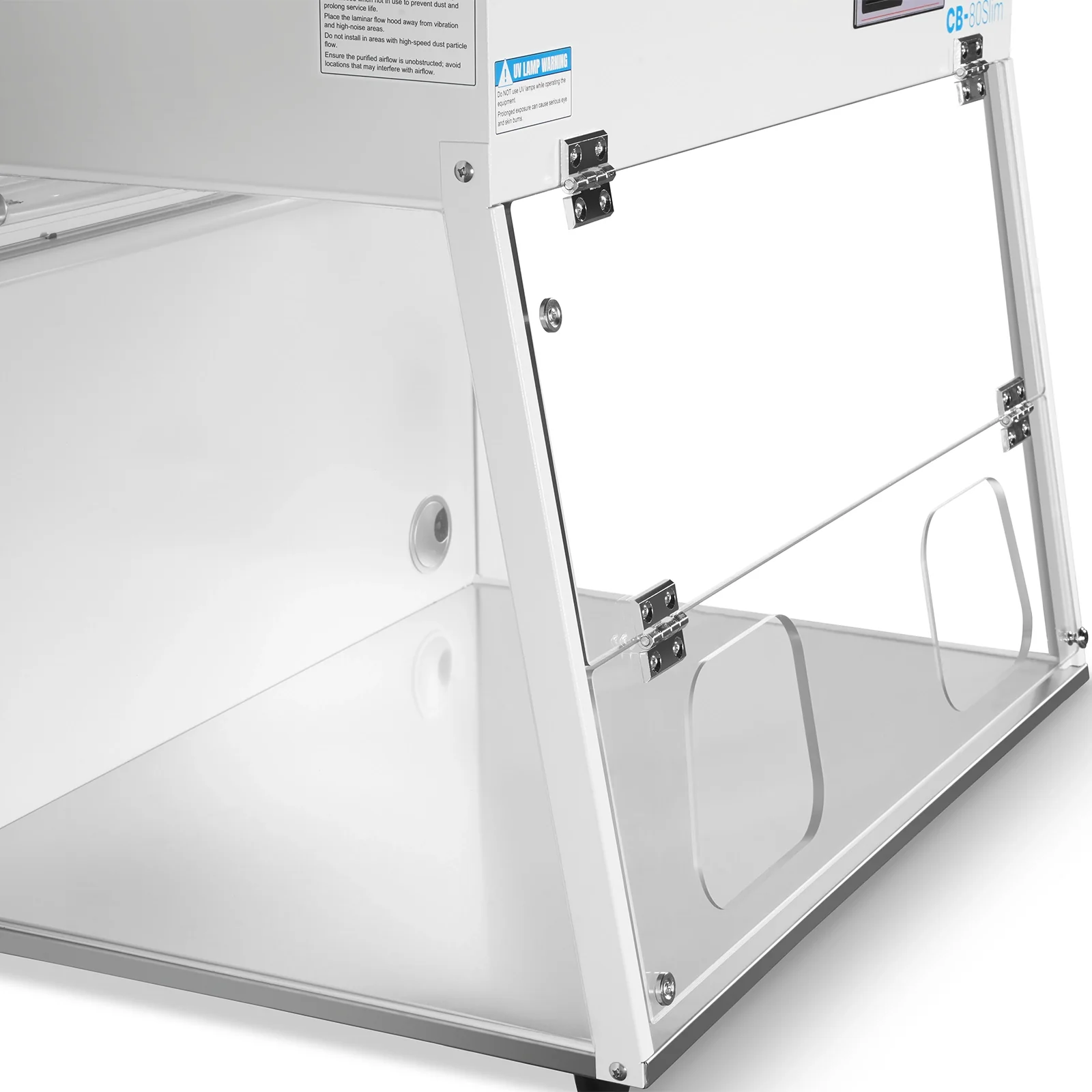 31.9" Wide CB-80Slim Desktop Vertical Laminar Flow Clean Bench with HEPA Filtration & UV Sterilization | ISO Class 5 - Image 7